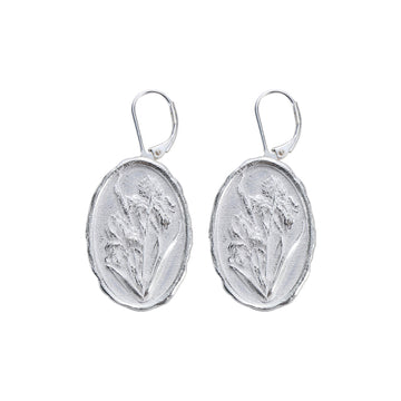 Iris Silver Coin Studs