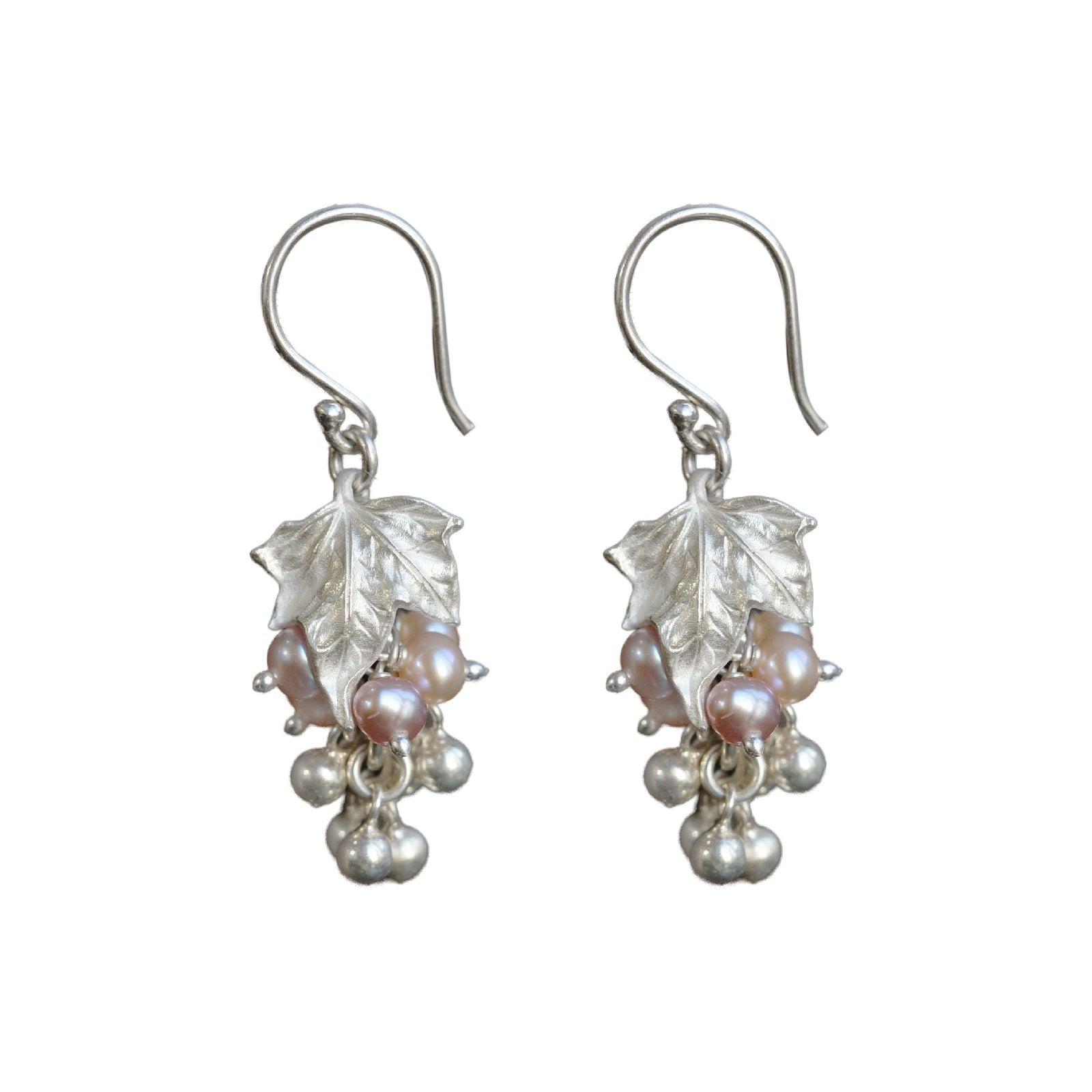 Grape Leaf Spirit Fruit Earrings