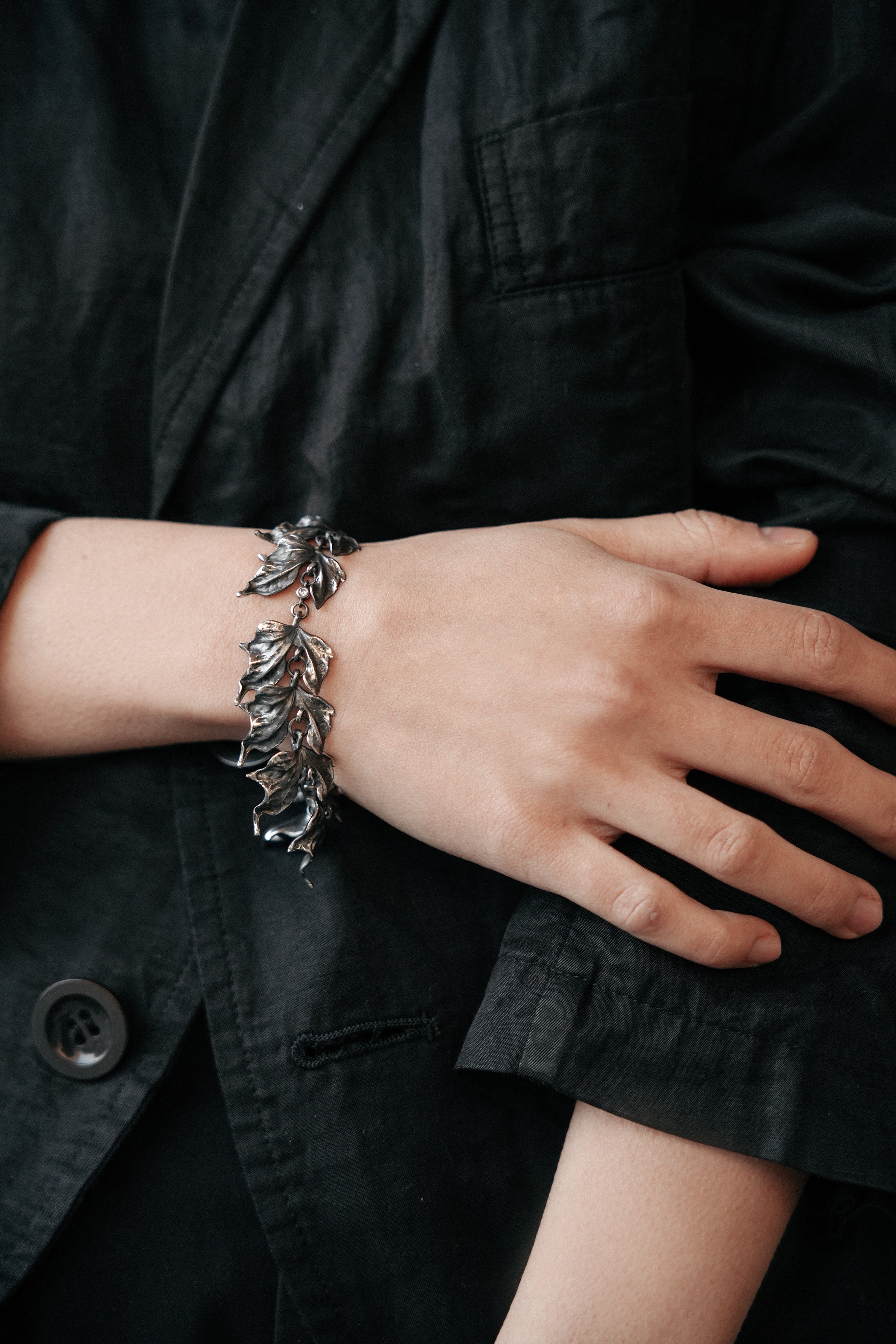 Evergreen Leaf Bracelet