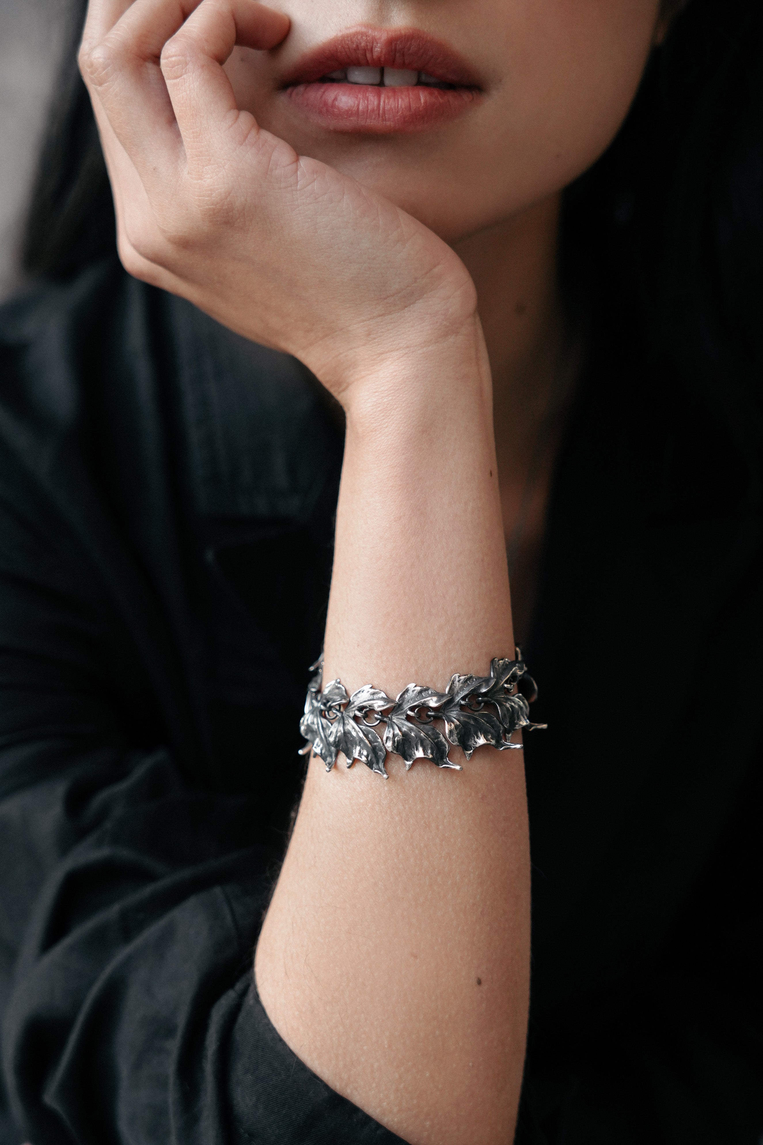 Evergreen Leaf Bracelet