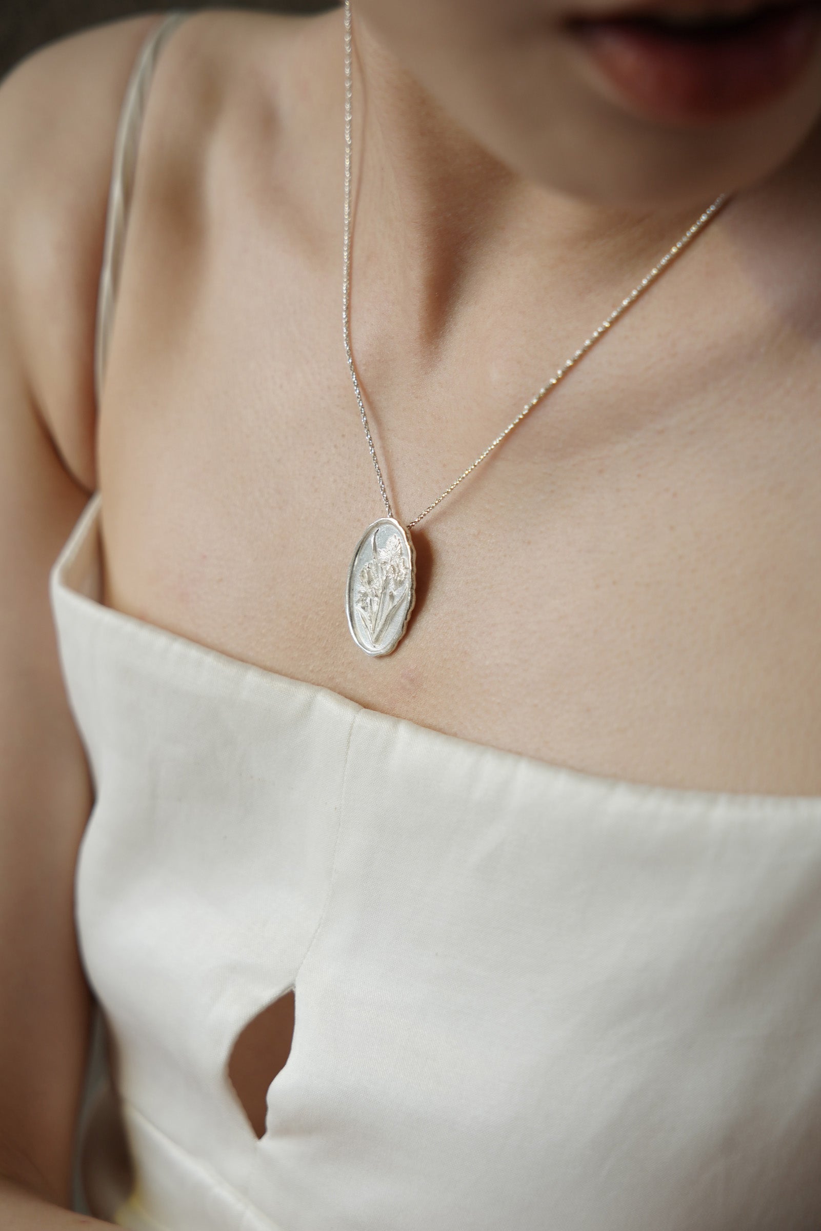 Iris Silver Coin Necklace
