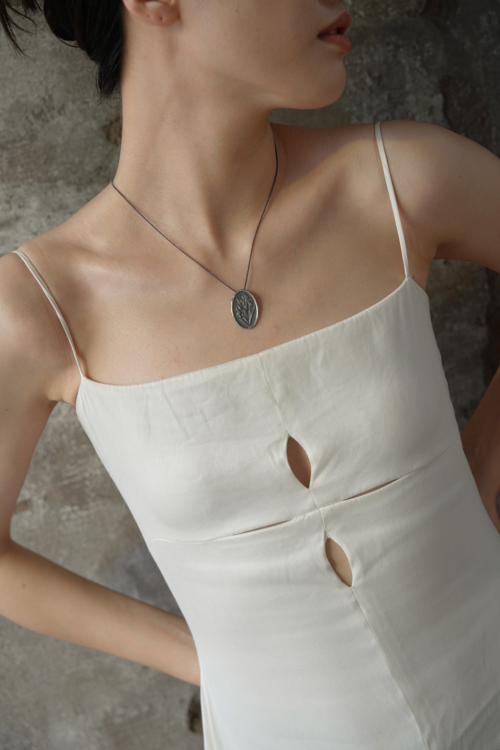 Iris Silver Coin Necklace