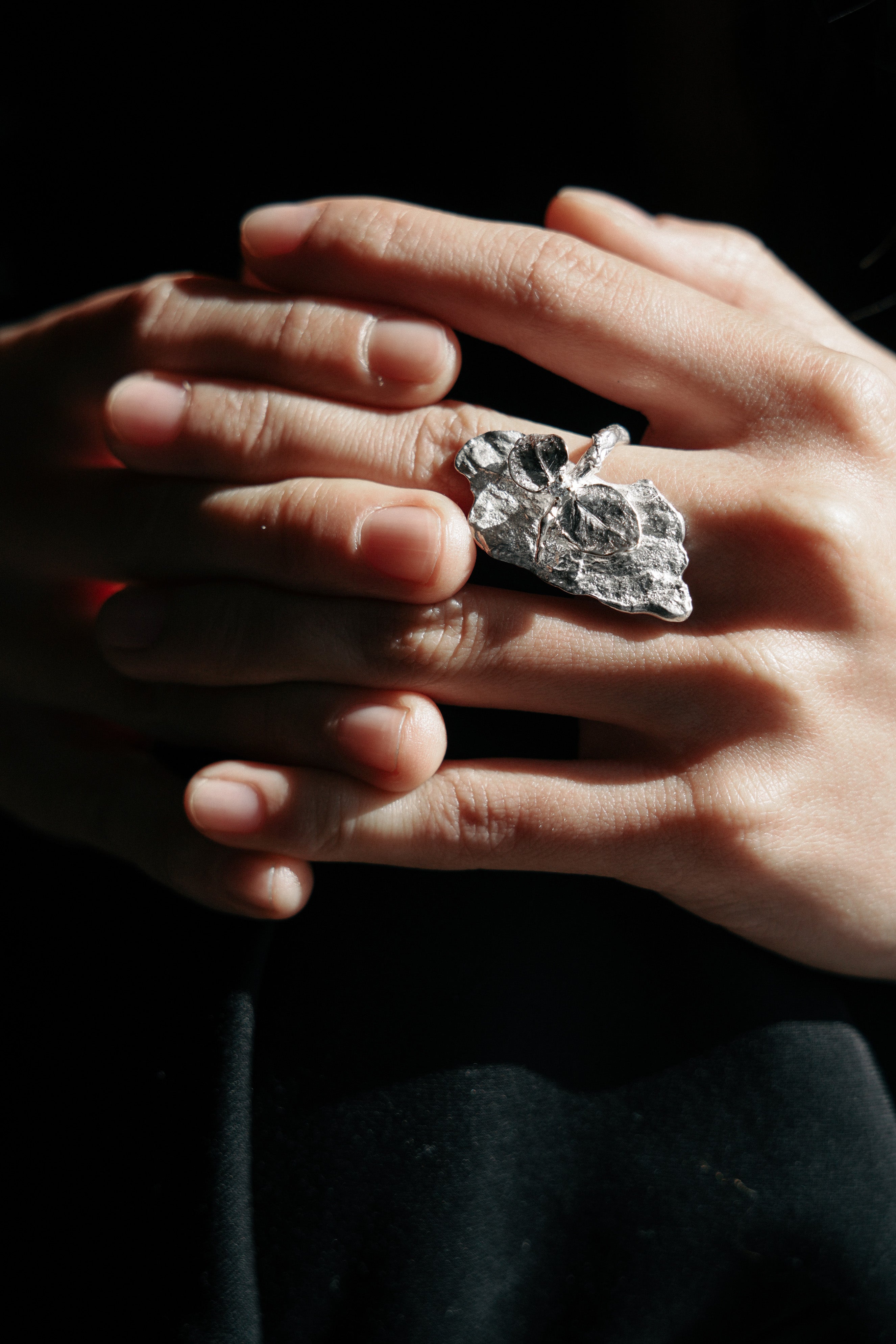 Rock Leaf Ring