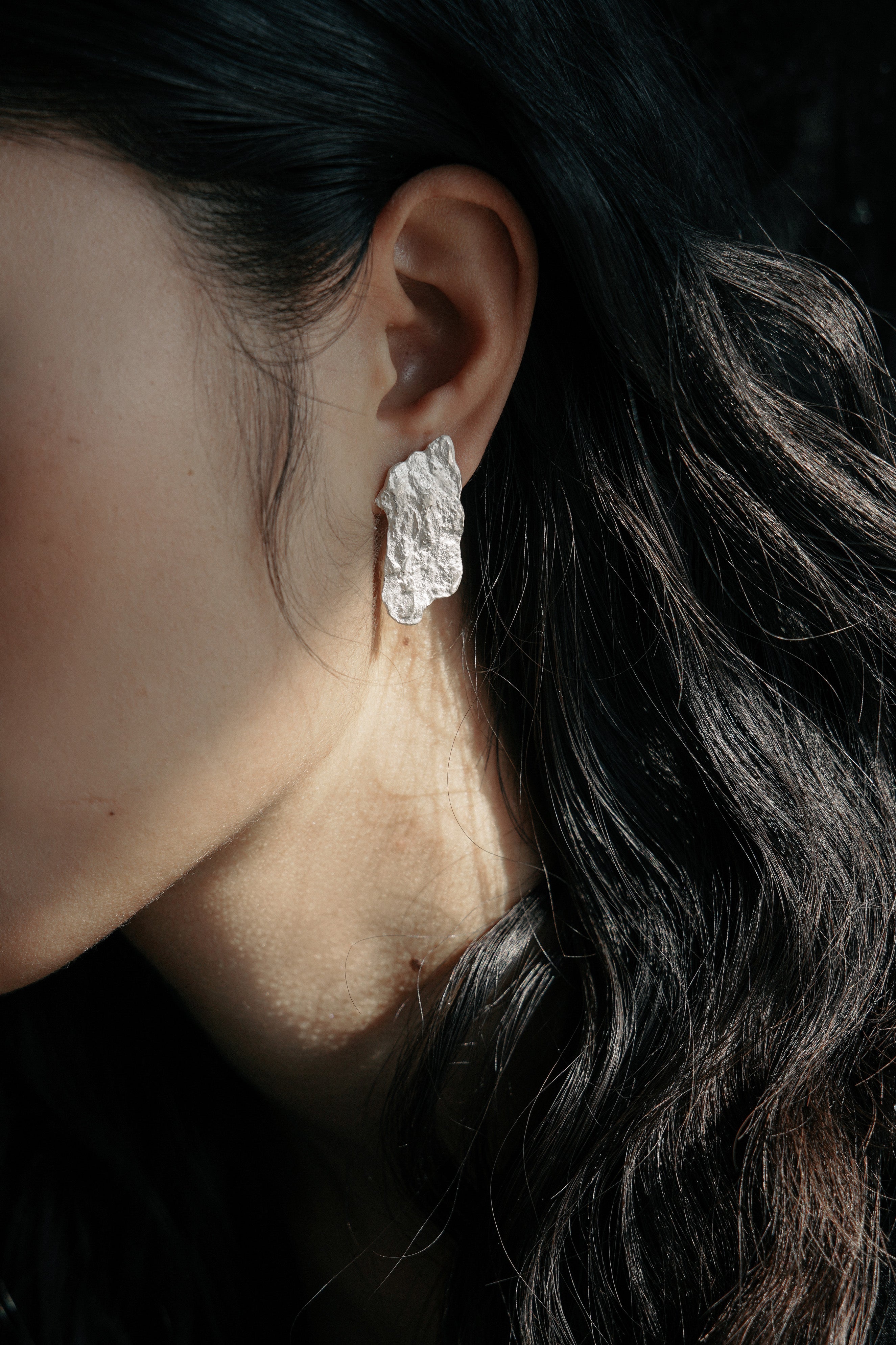Rock Slice Earrings