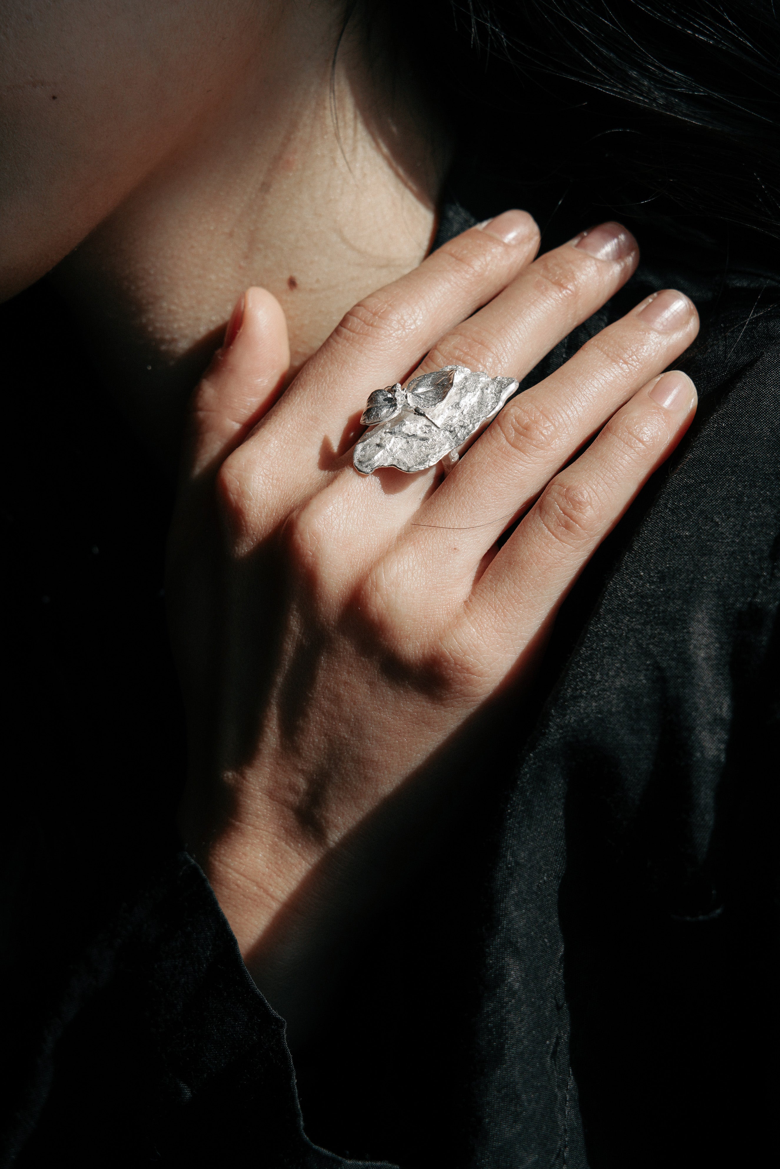 Rock Leaf Ring