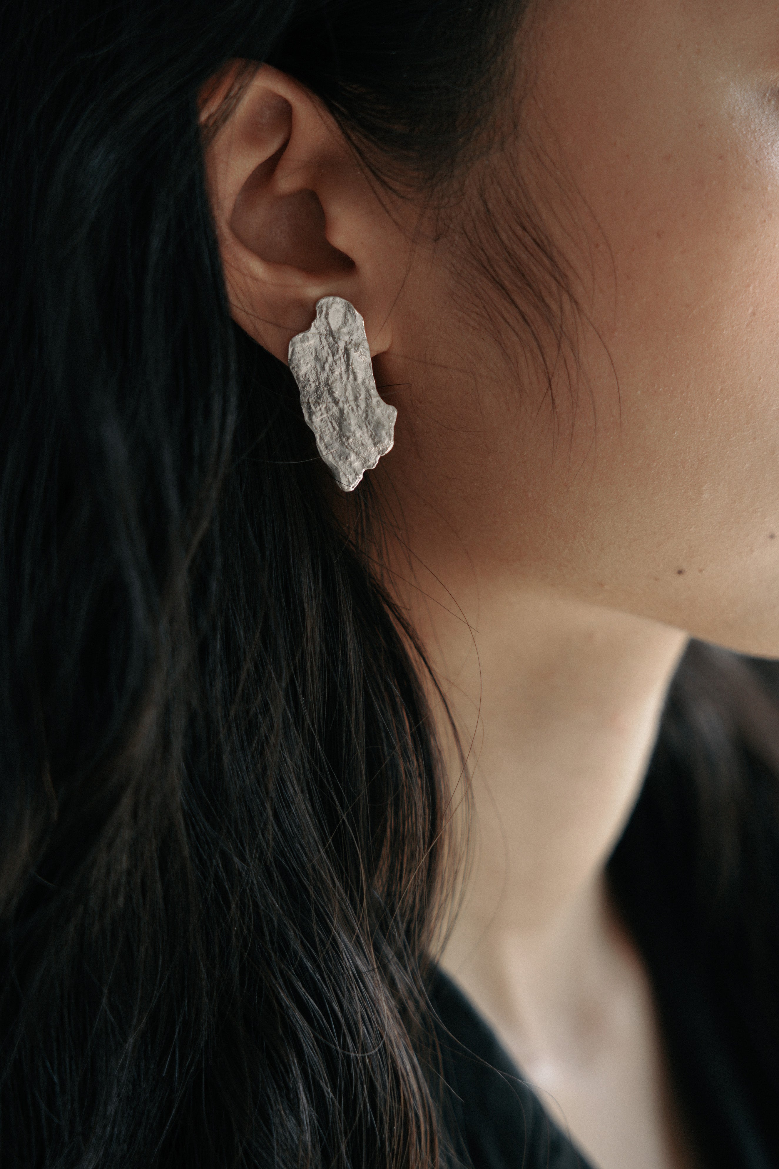 Rock Slice Earrings