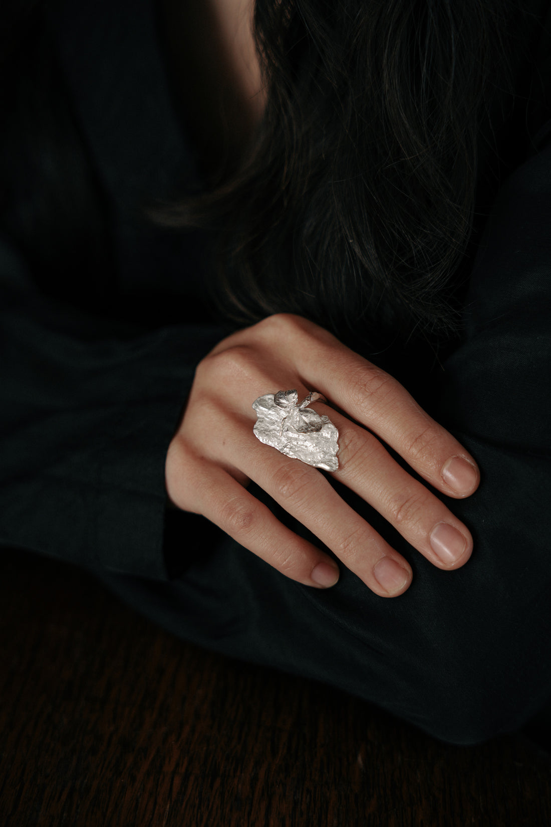 Rock Leaf Ring