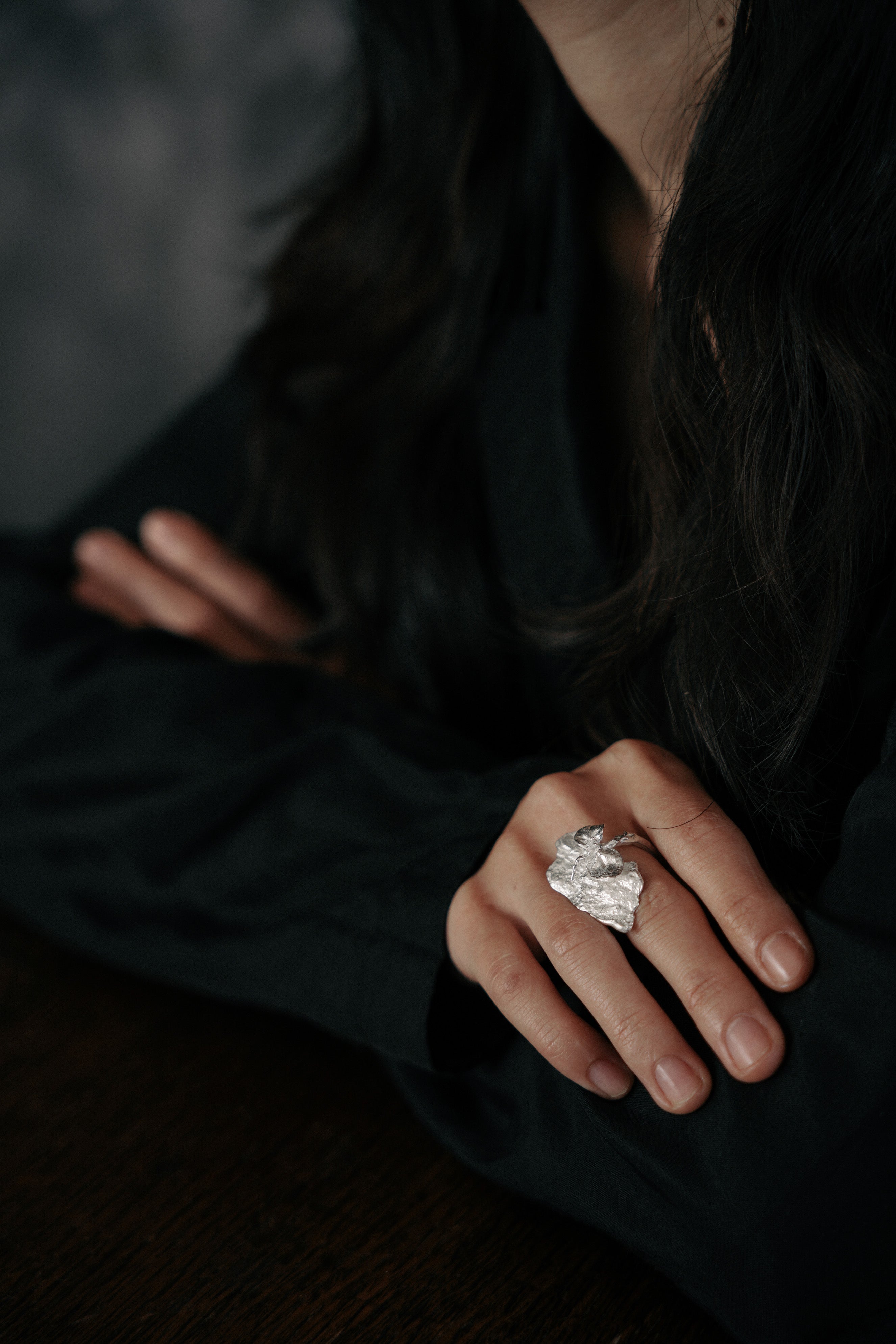 Rock Leaf Ring