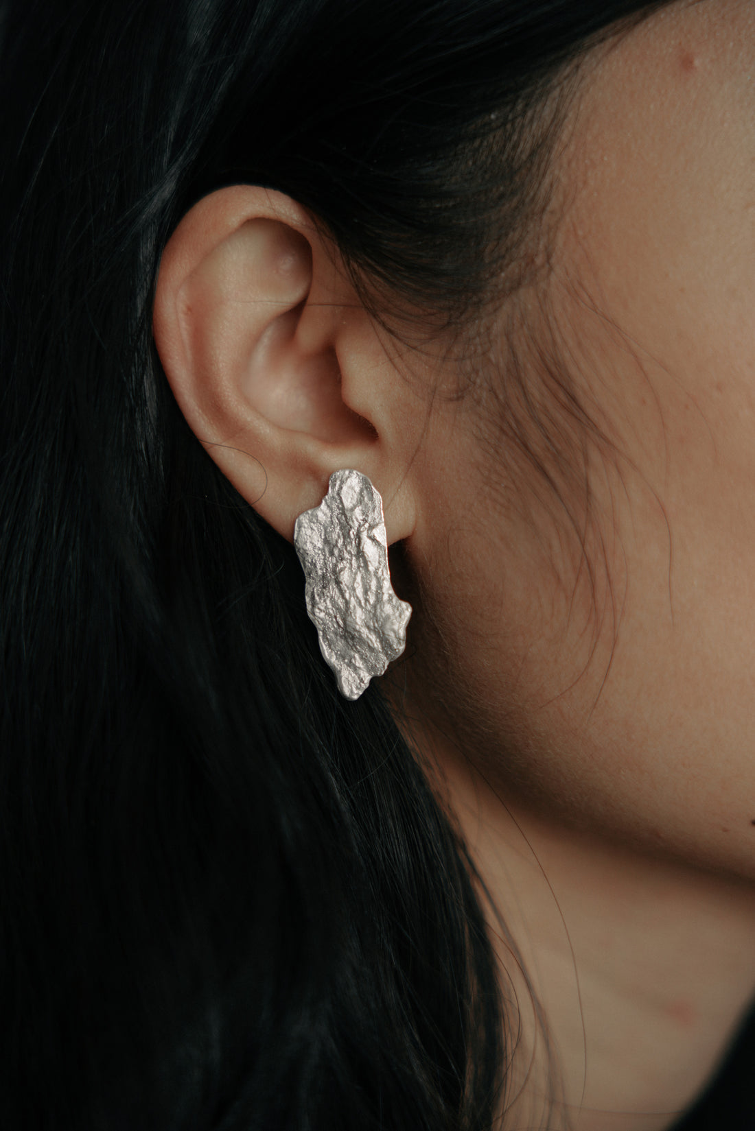 Rock Slice Earrings