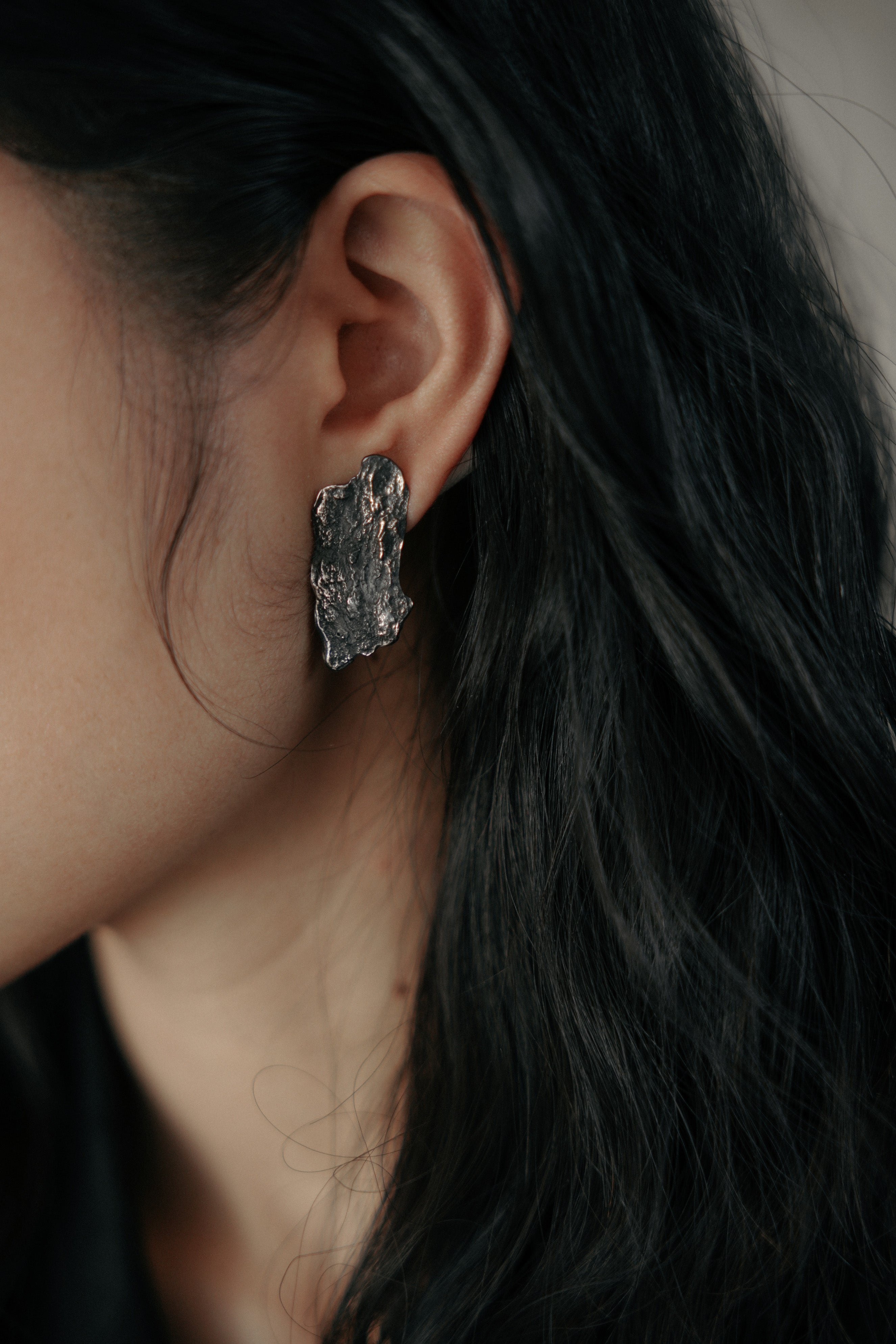 Rock Slice Earrings