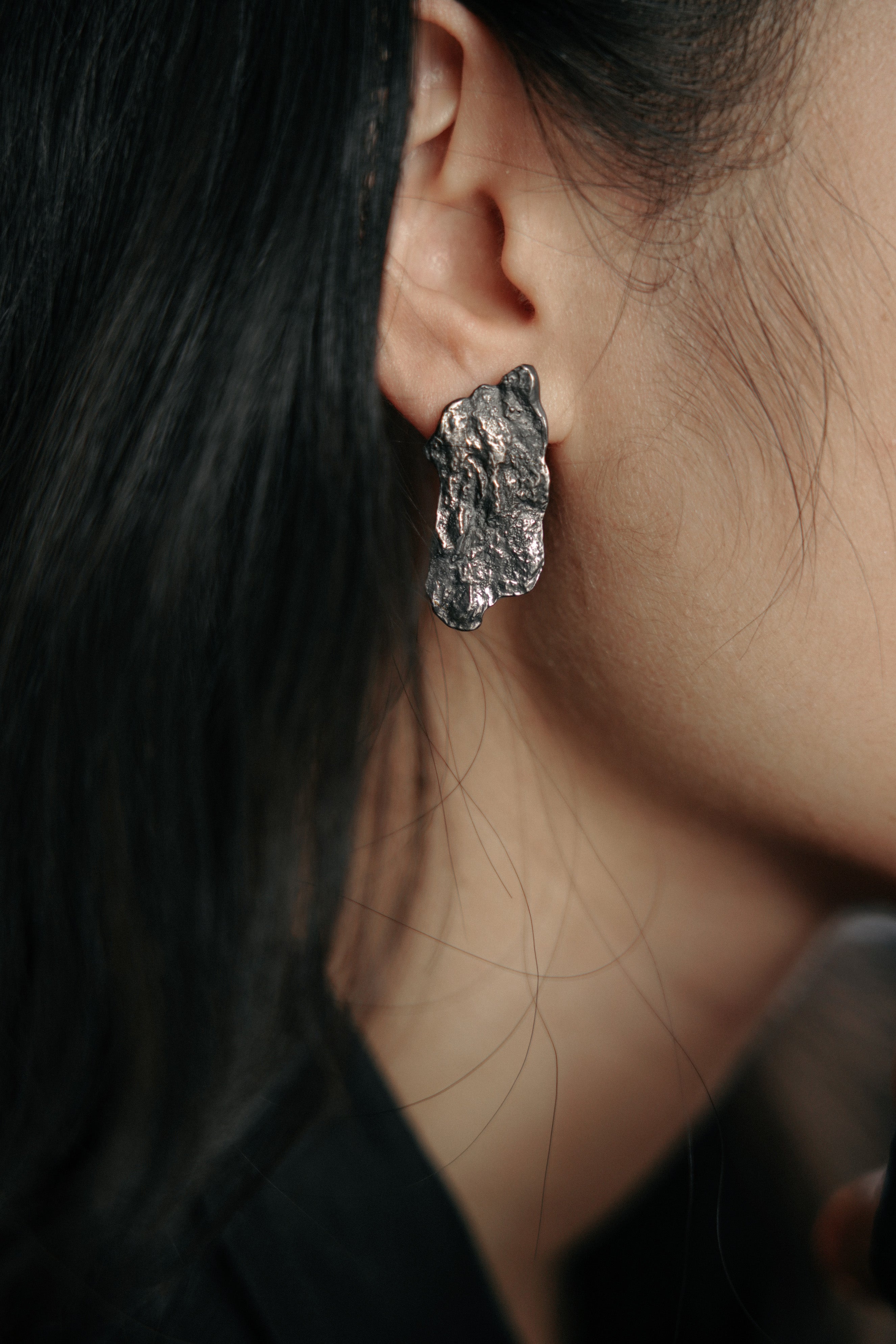 Rock Slice Earrings