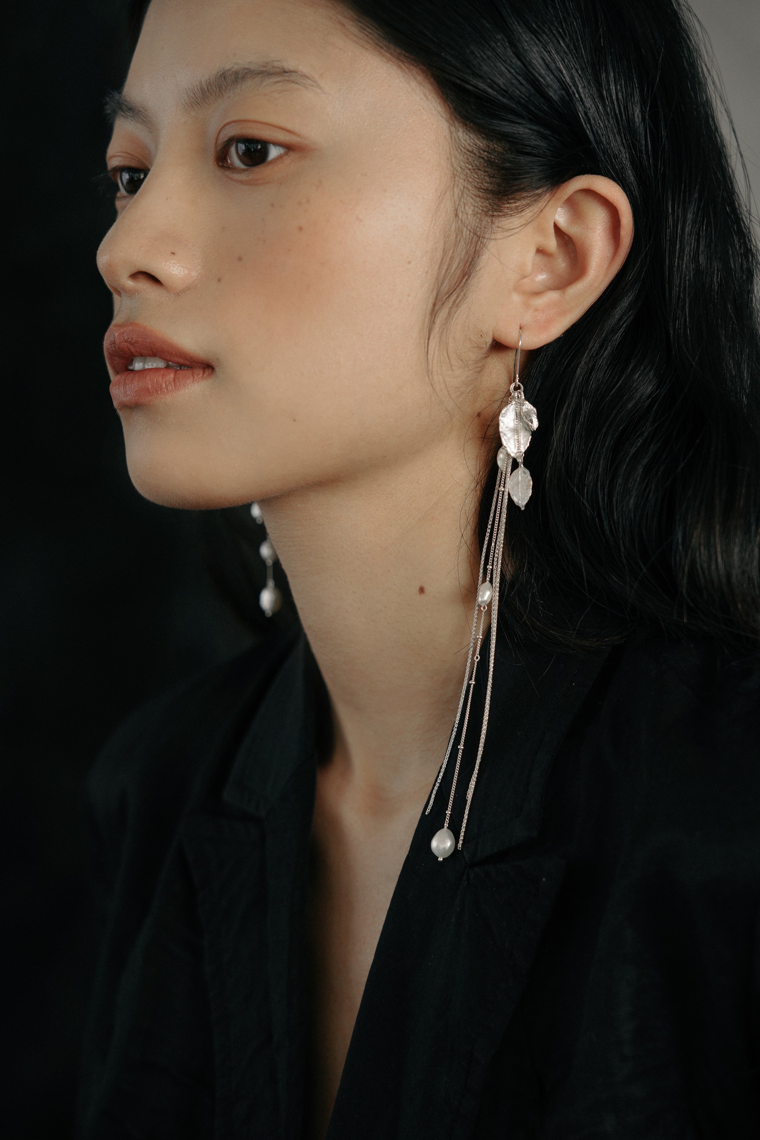 Leaf Stream Glow Earrings