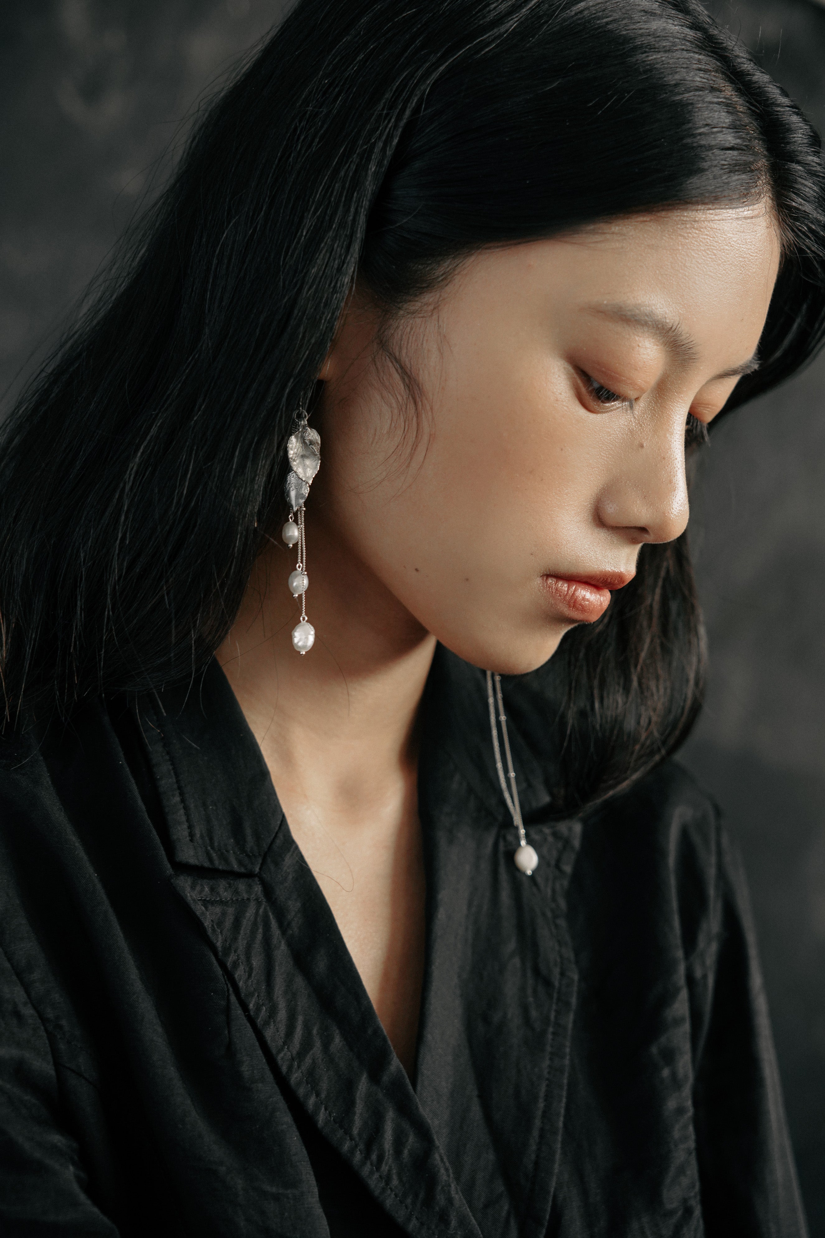 Leaf Stream Glow Earrings