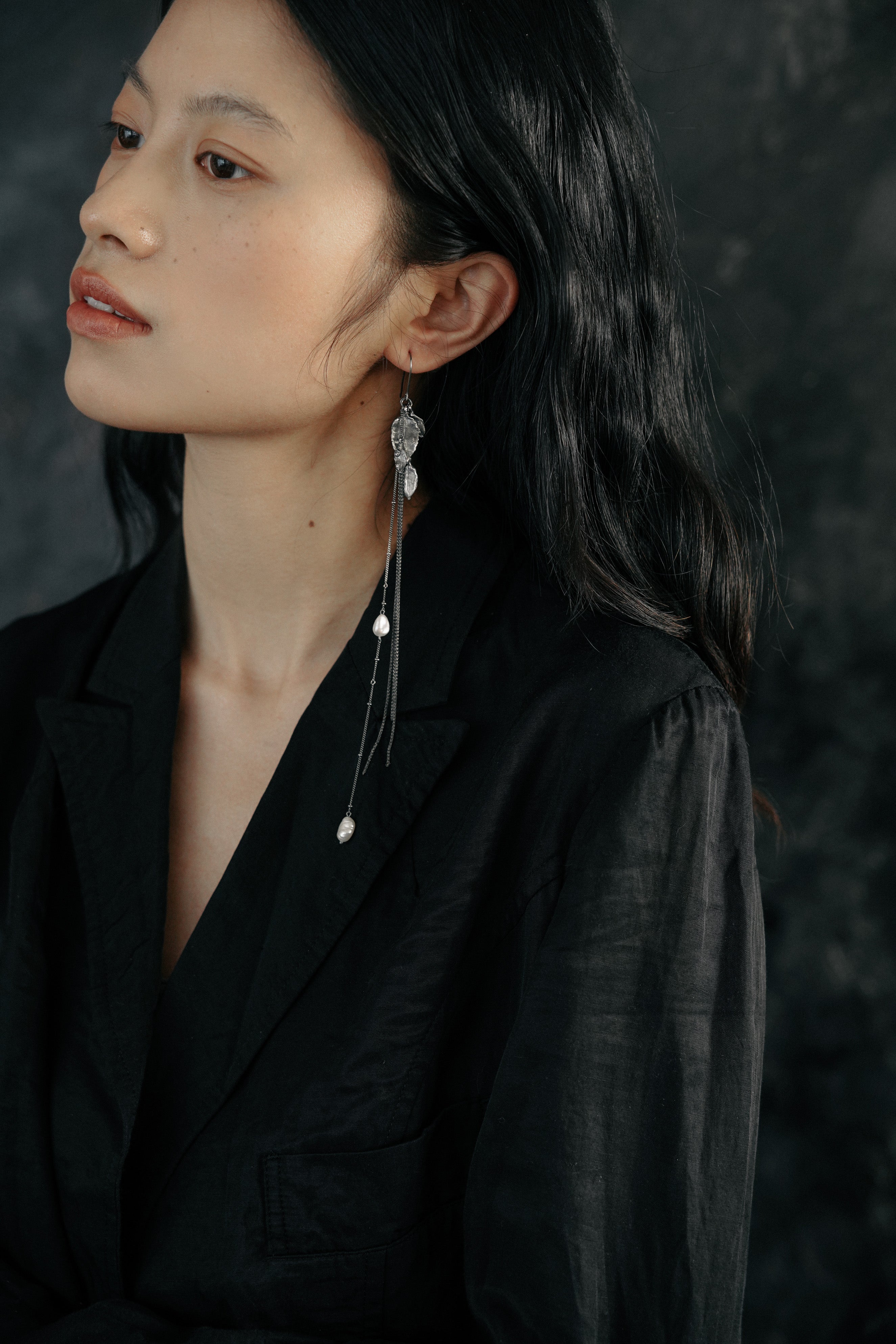 Leaf Stream Glow Earrings
