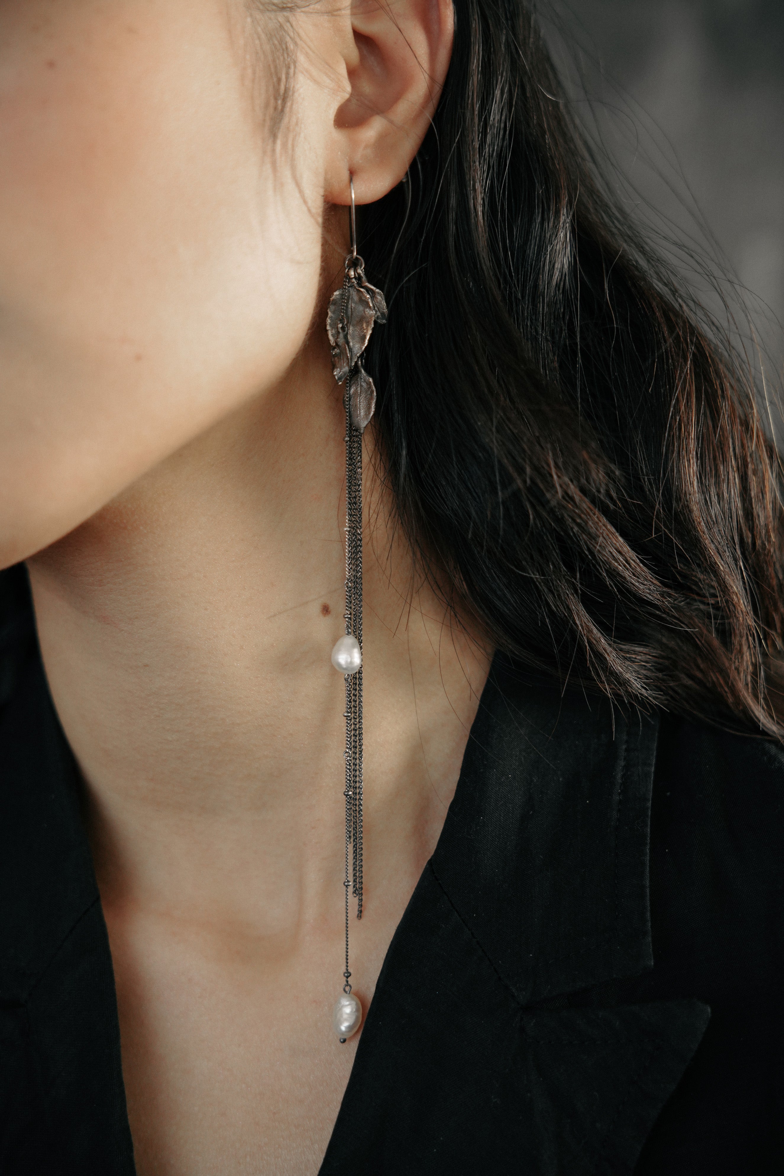 Leaf Stream Glow Earrings