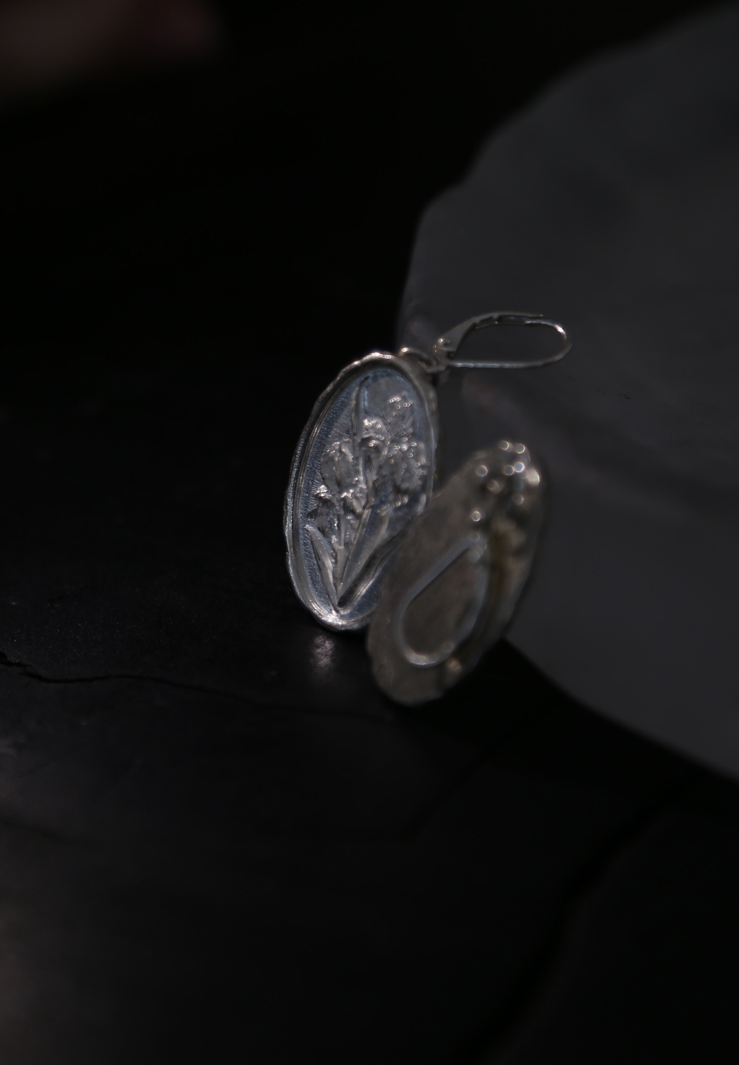 Iris Silver Coin Studs