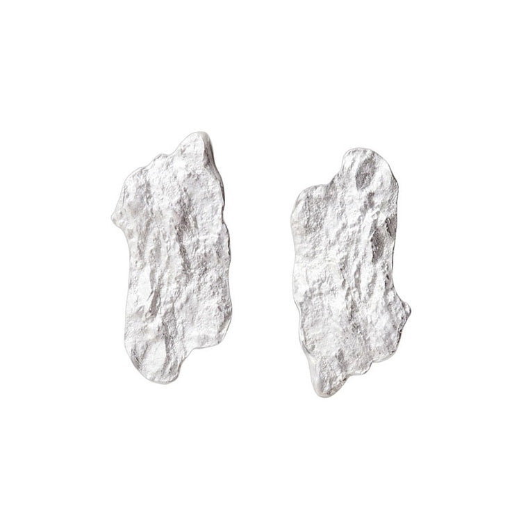 Rock Slice Earrings