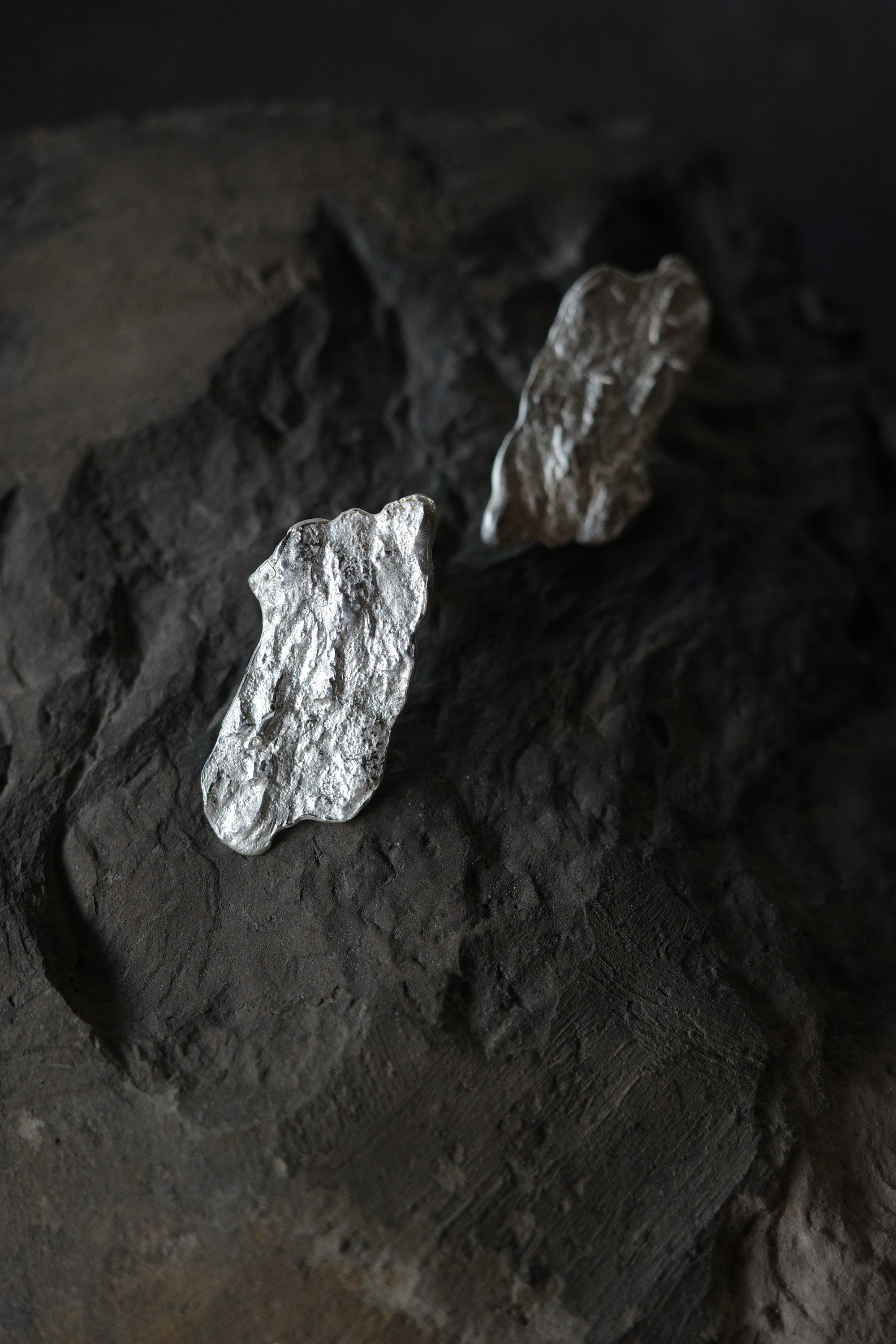 Rock Slice Earrings