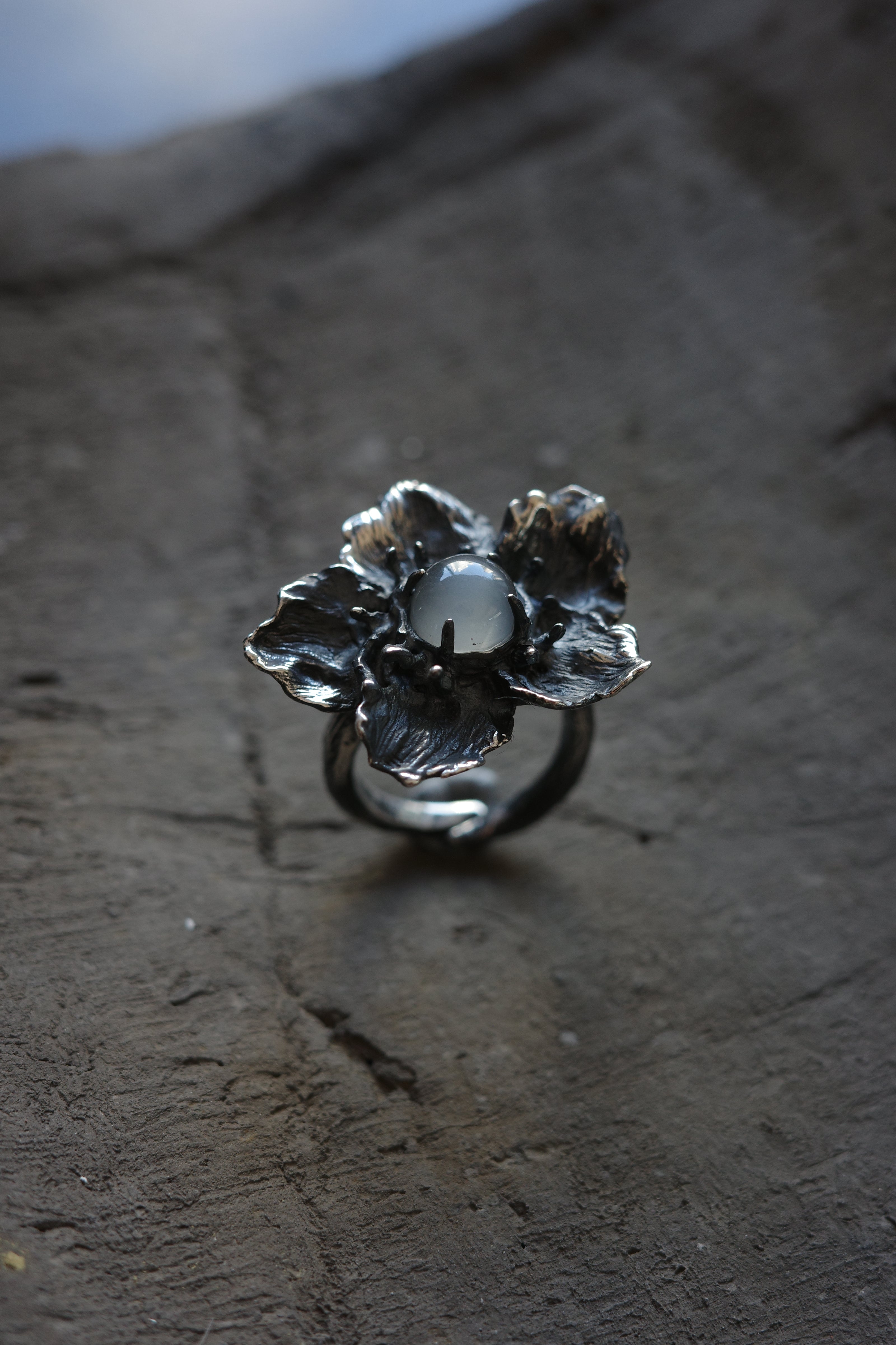 Moonlit Bloom Ring