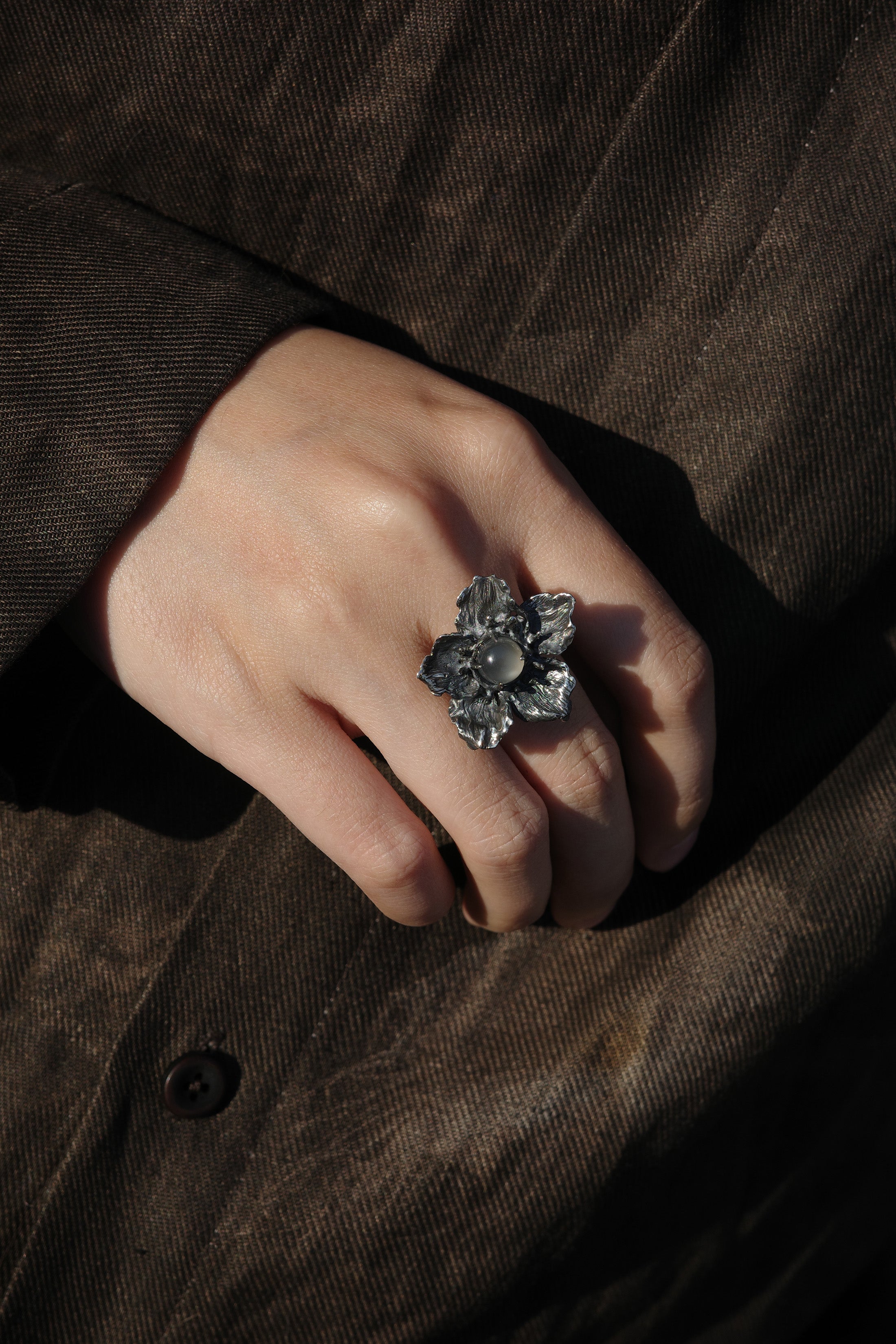 Moonlit Bloom Ring
