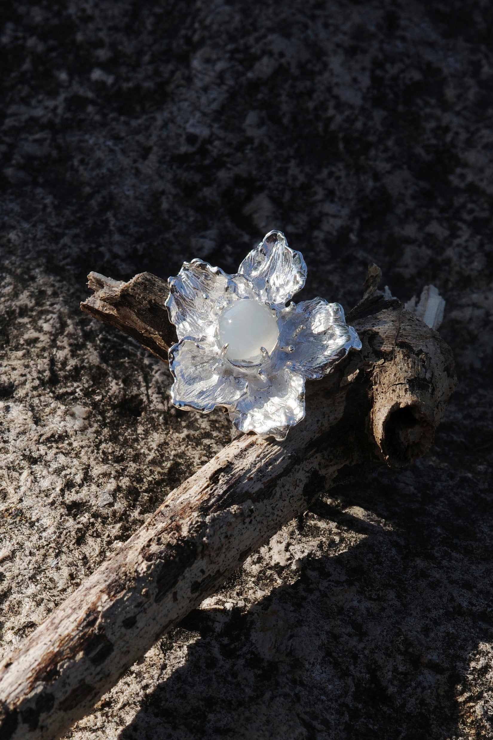 Moonlit Bloom Ring