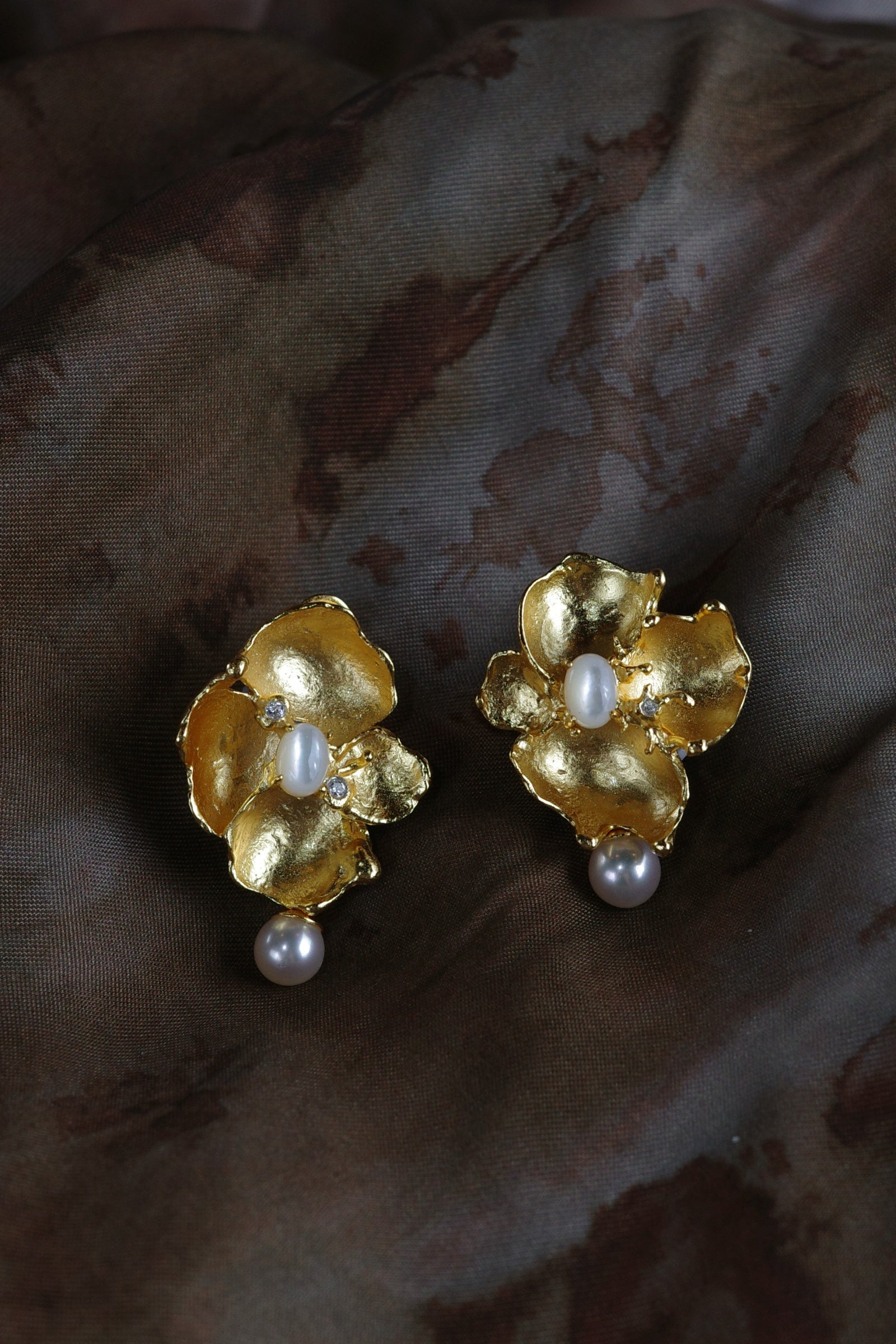 Stone Flower Spirit Earrings