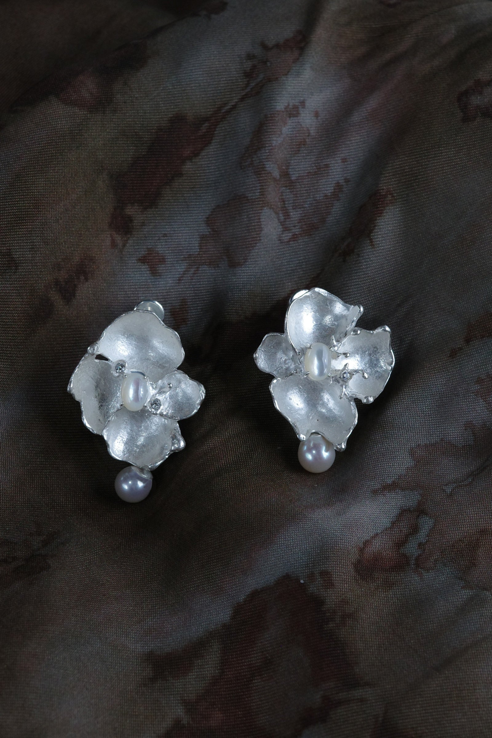 Stone Flower Spirit Earrings