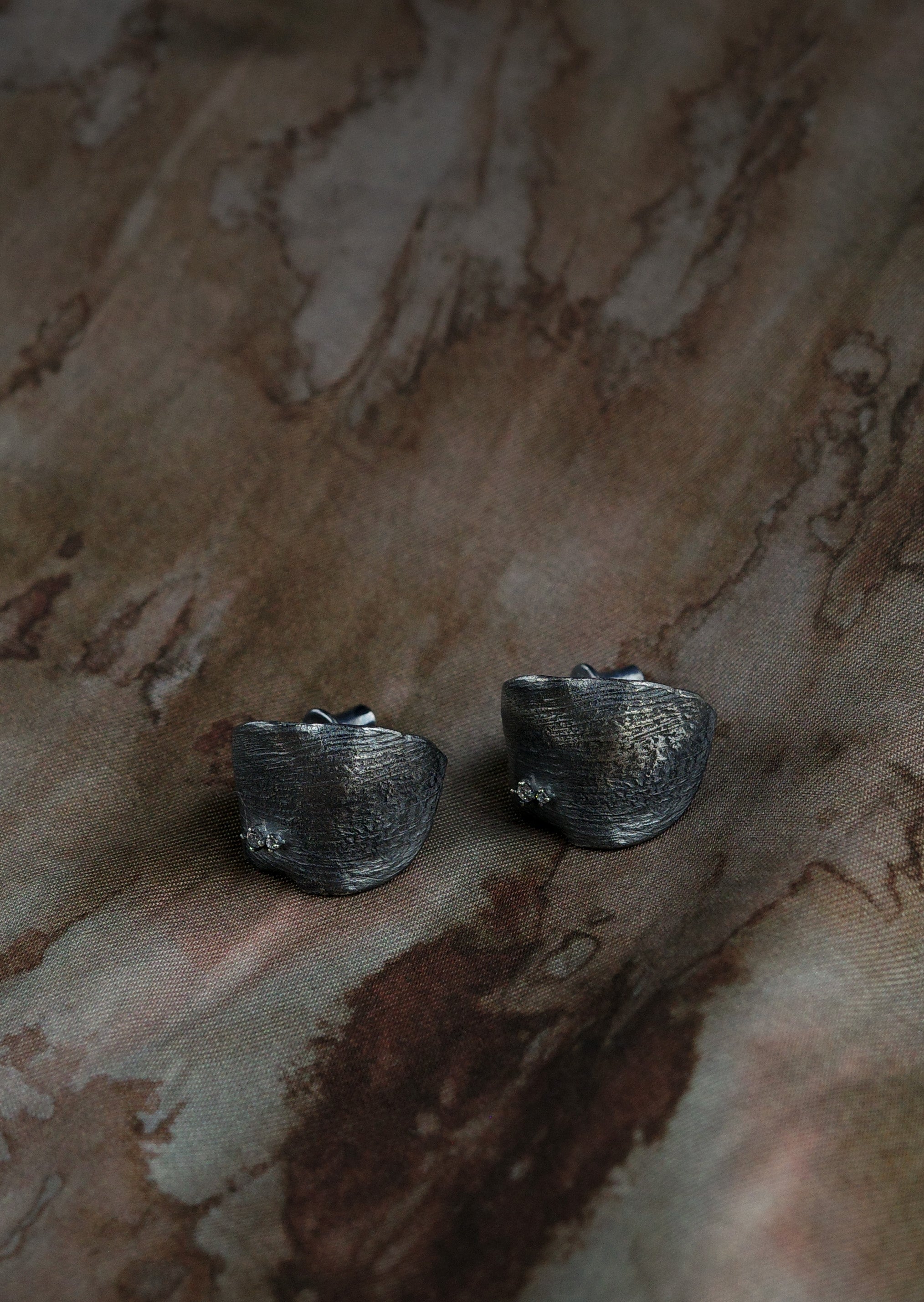 Curled Leaf Earrings