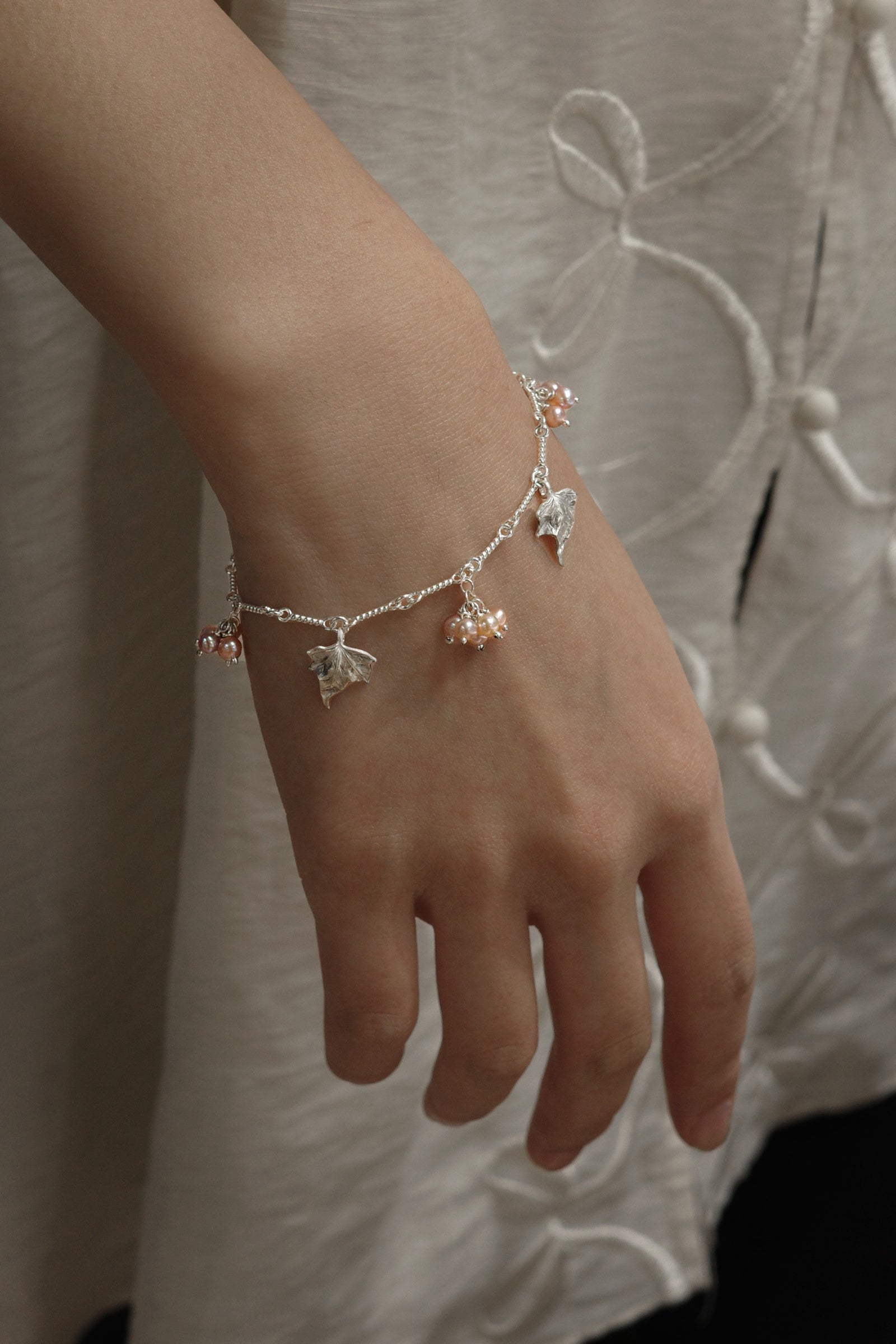 Grape Leaf Cluster Bracelet