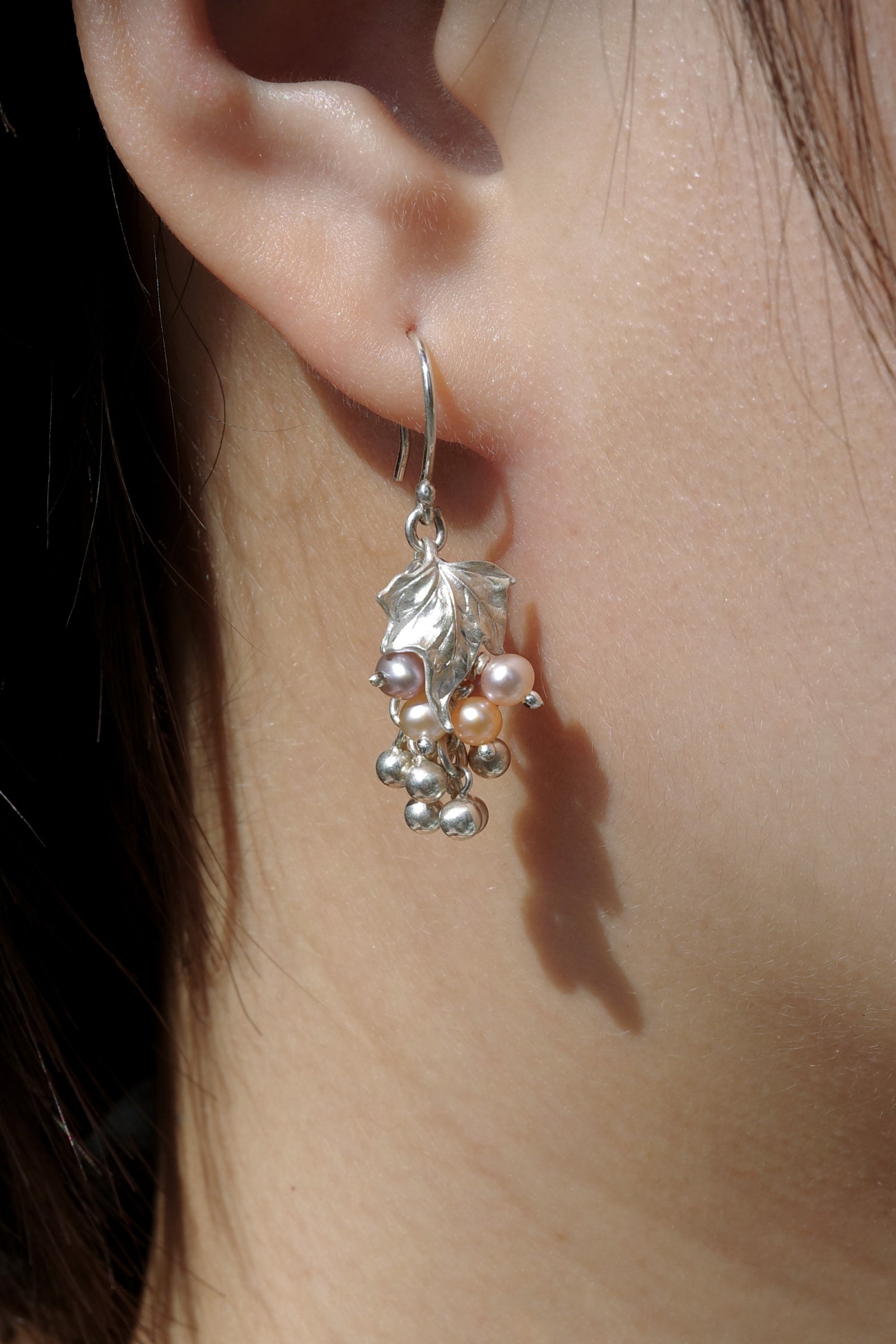 Grape Leaf Spirit Fruit Earrings