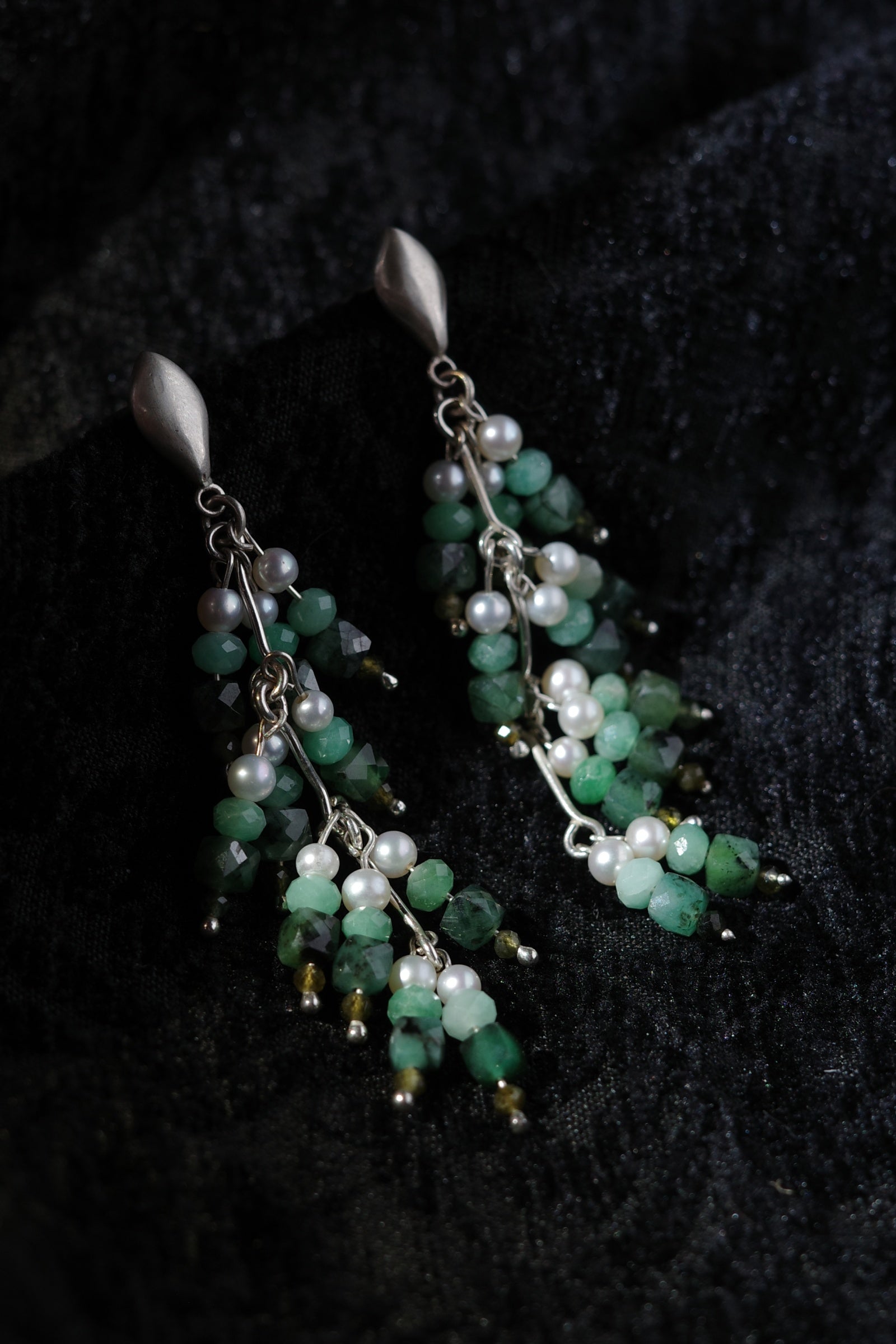 Green Berry Earrings