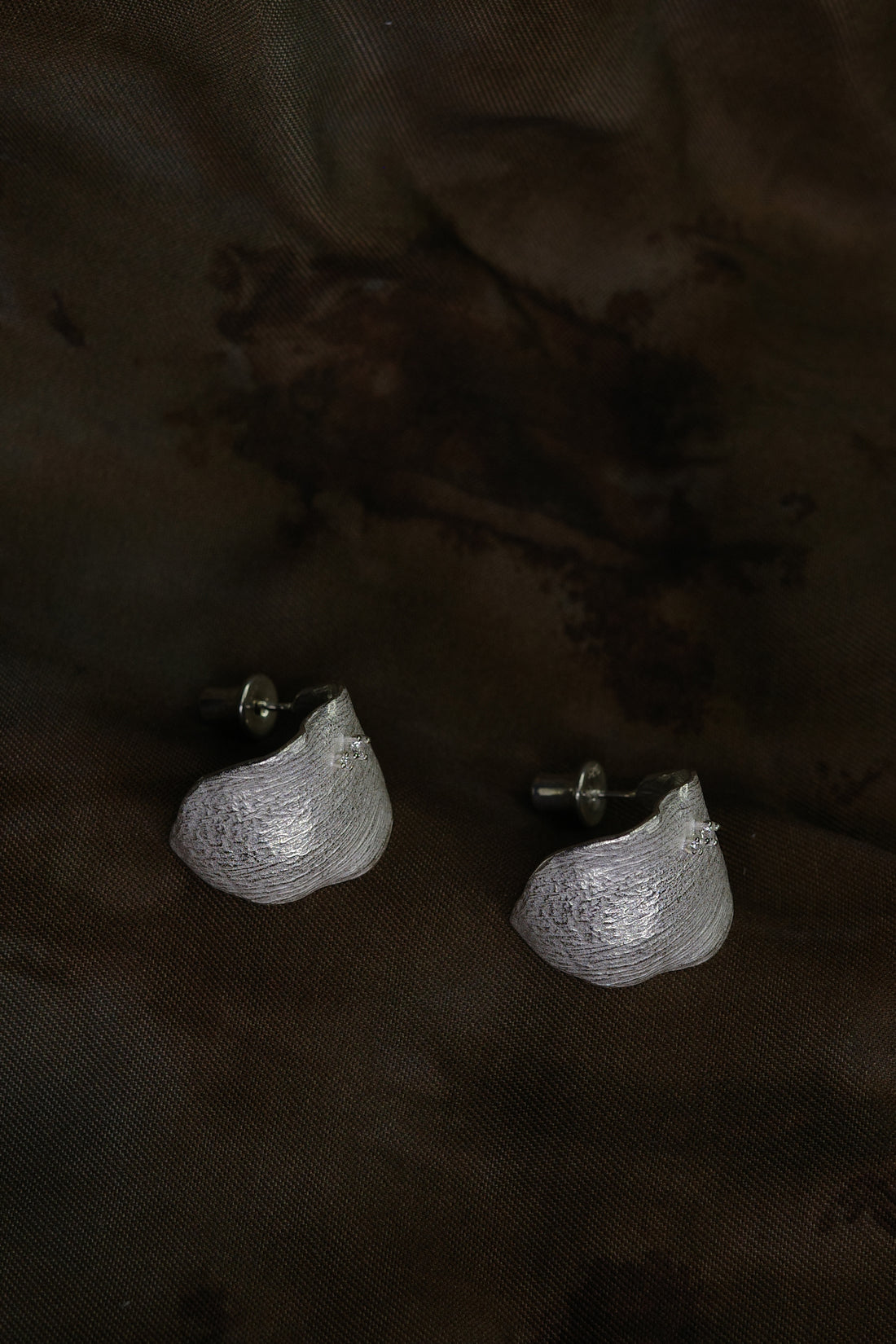Curled Leaf Earrings