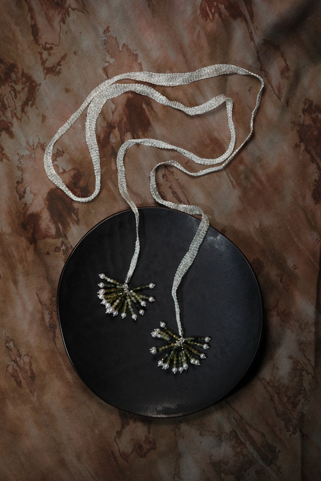 Hope Silver Ribbon Necklace