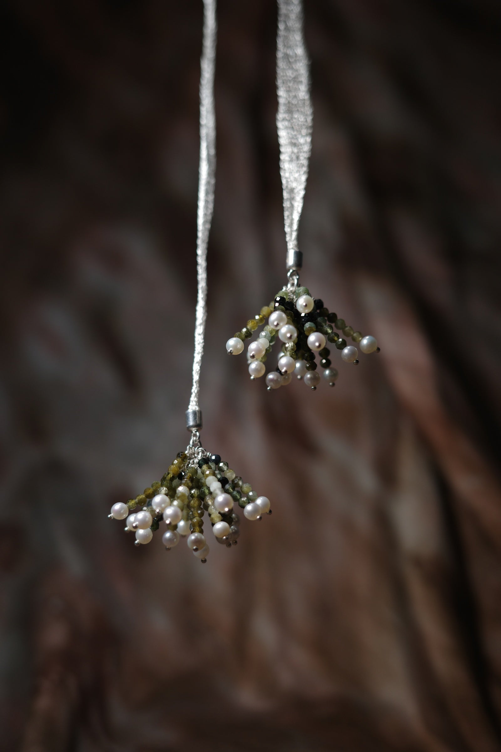Hope Silver Ribbon Necklace