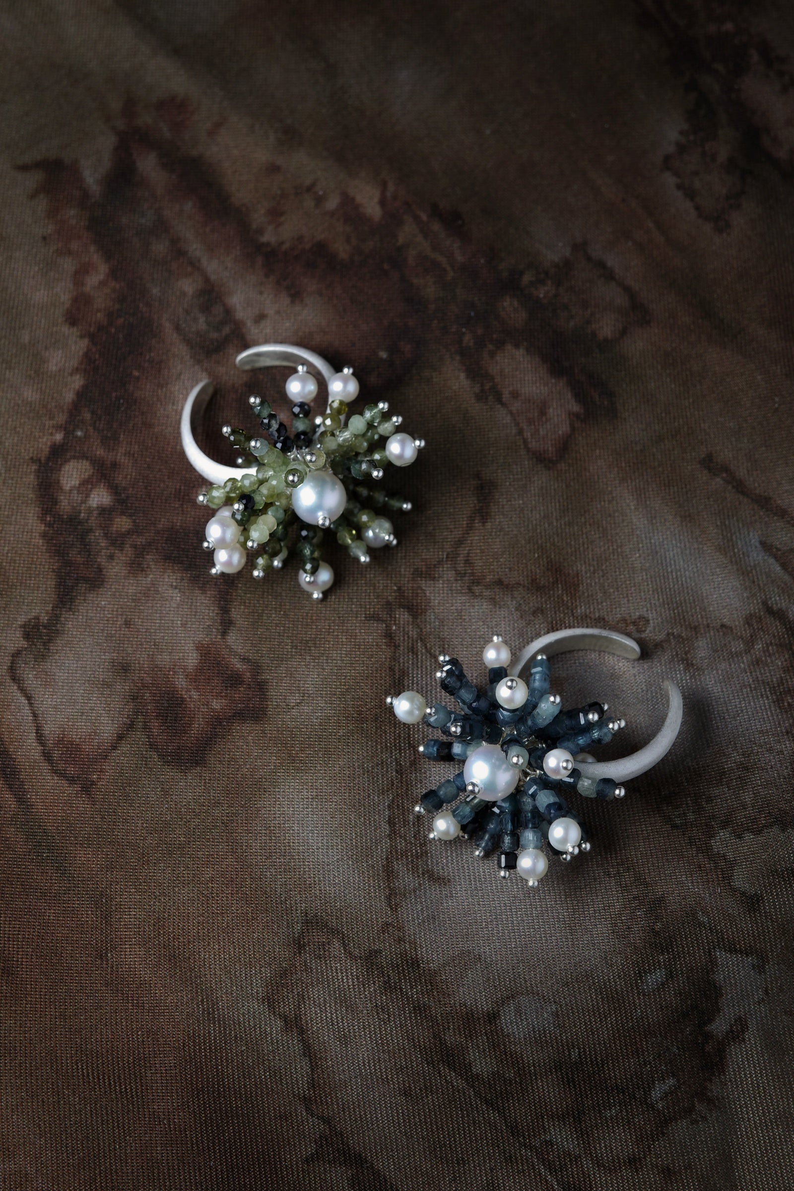 Wave Tassel Pearl Ring