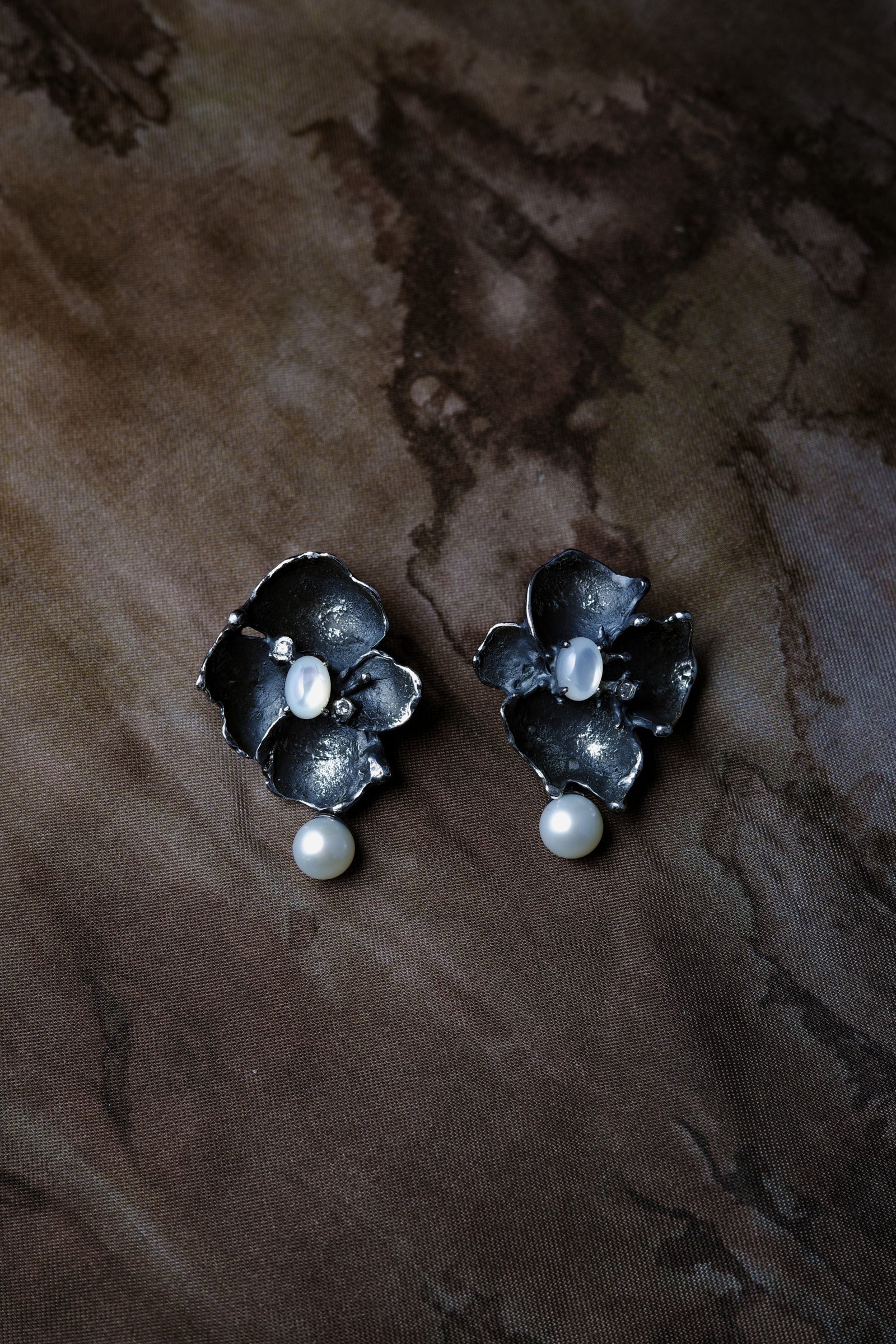 Stone Flower Spirit Earrings