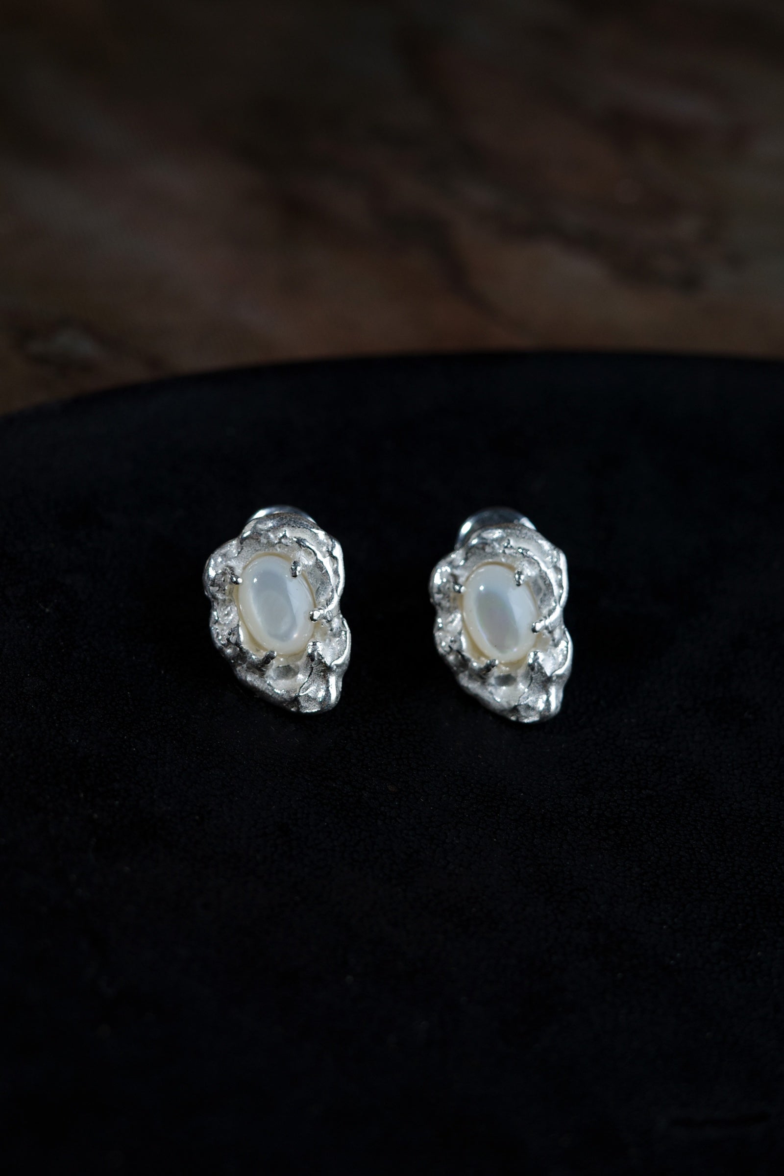 Jade Stream Studs