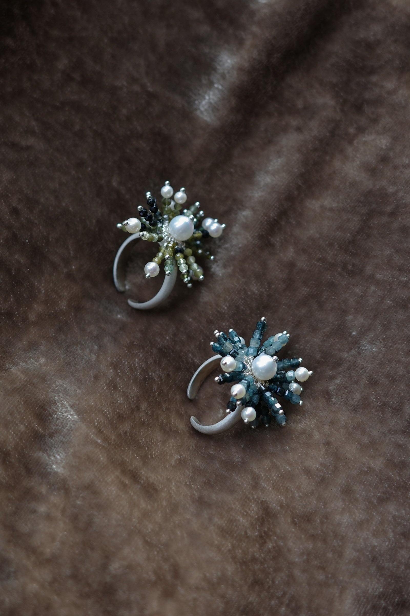 Wave Tassel Pearl Ring