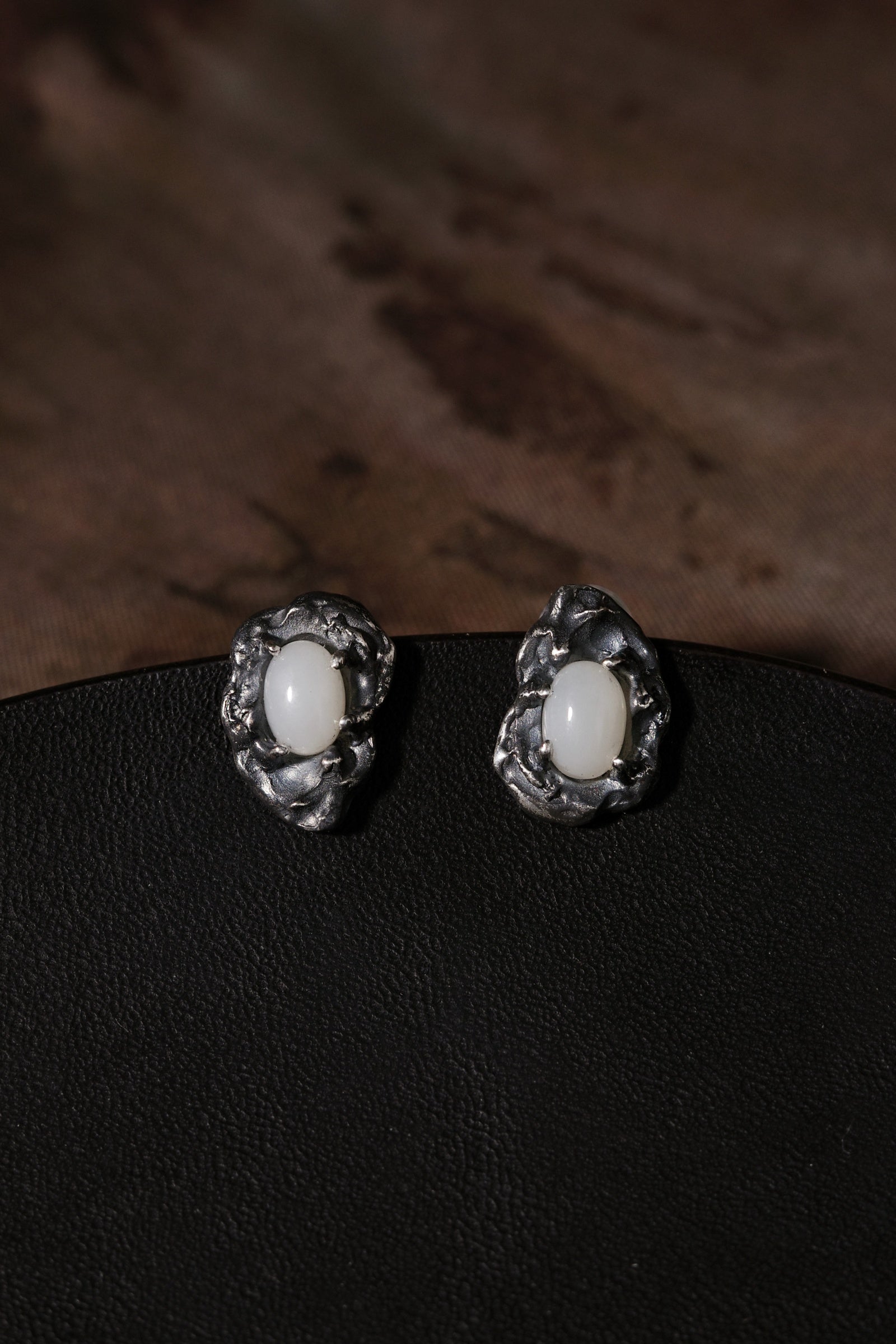 Jade Stream Studs