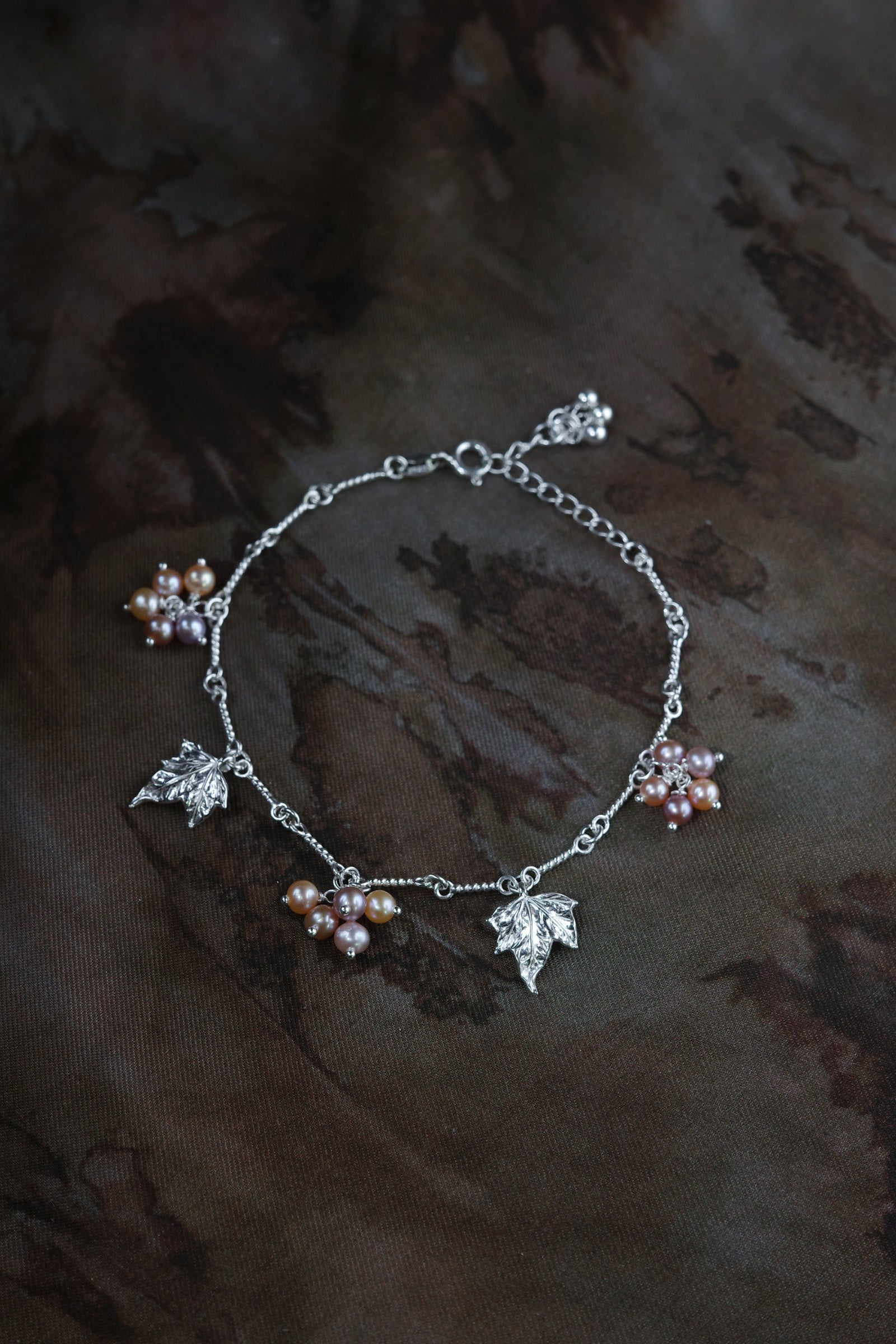 Grape Leaf Cluster Bracelet