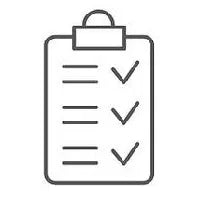 Clipboard checklist icon representing AOKINSIDE sterling silver quality certification.