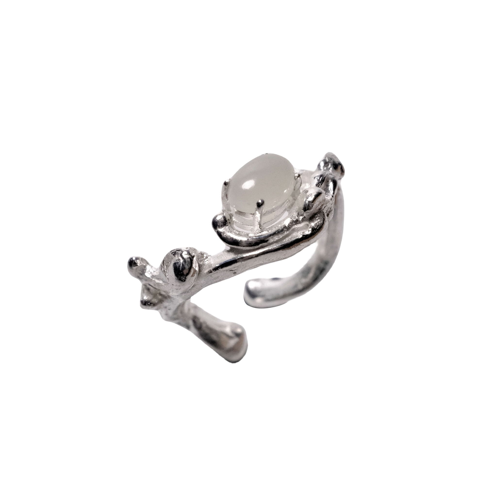 Hetian Jade Swirl Ring