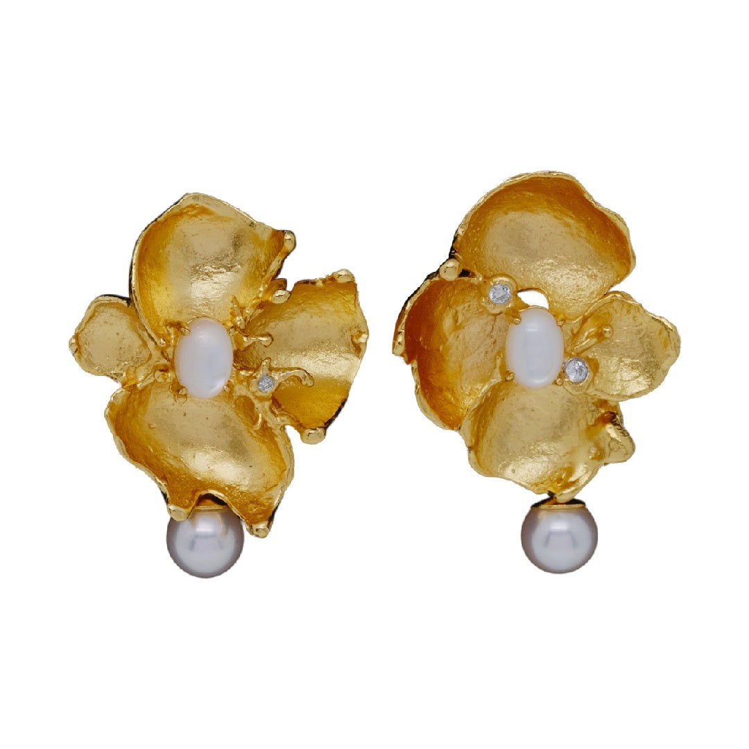 Stone Flower Spirit Earrings
