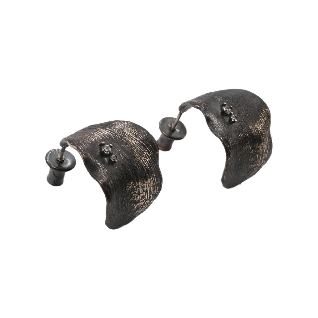 Curled Leaf Earrings
